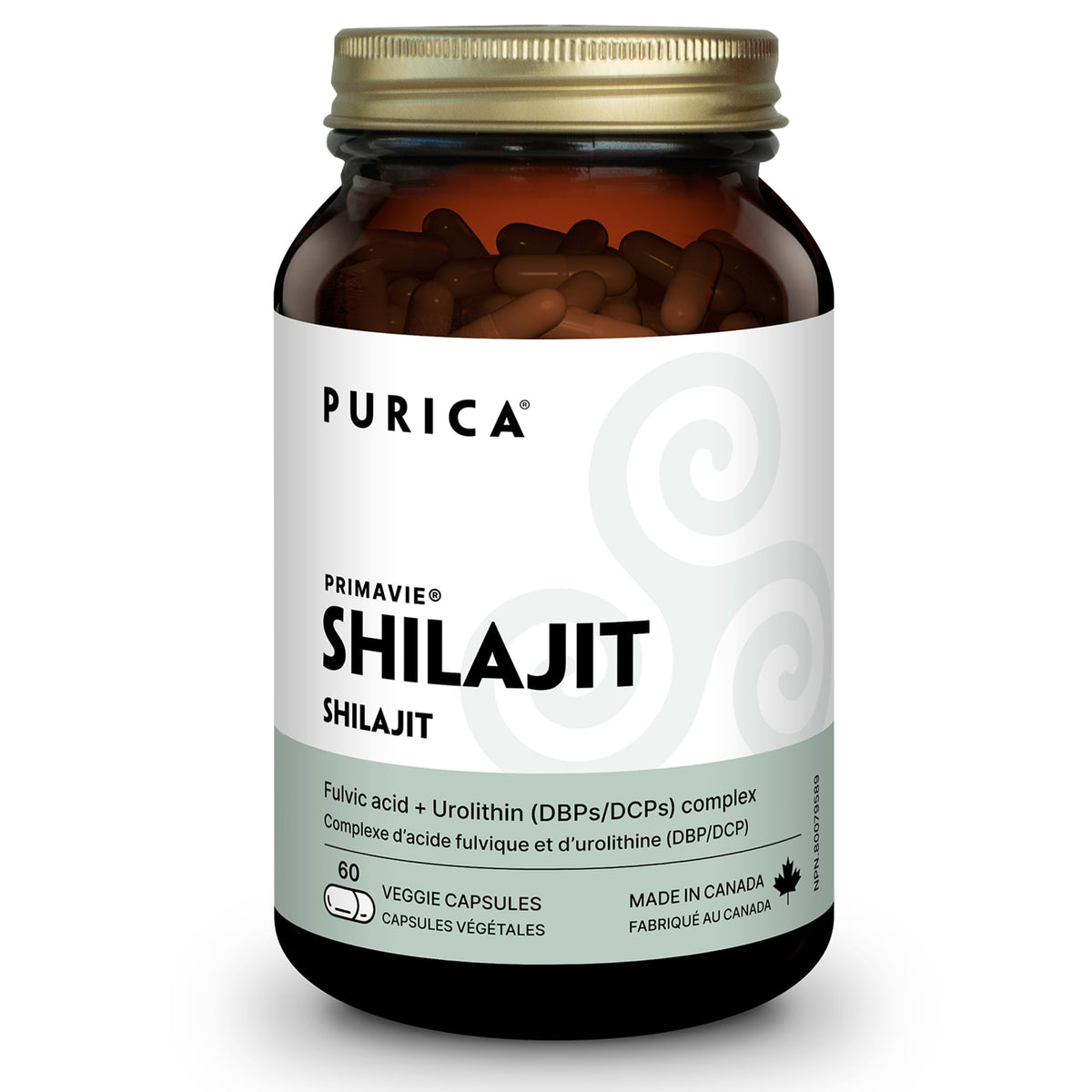 PURICA Shilajit Capsules for Men, 50% Fulvic Acid, 250 mg, 30-Day Supply