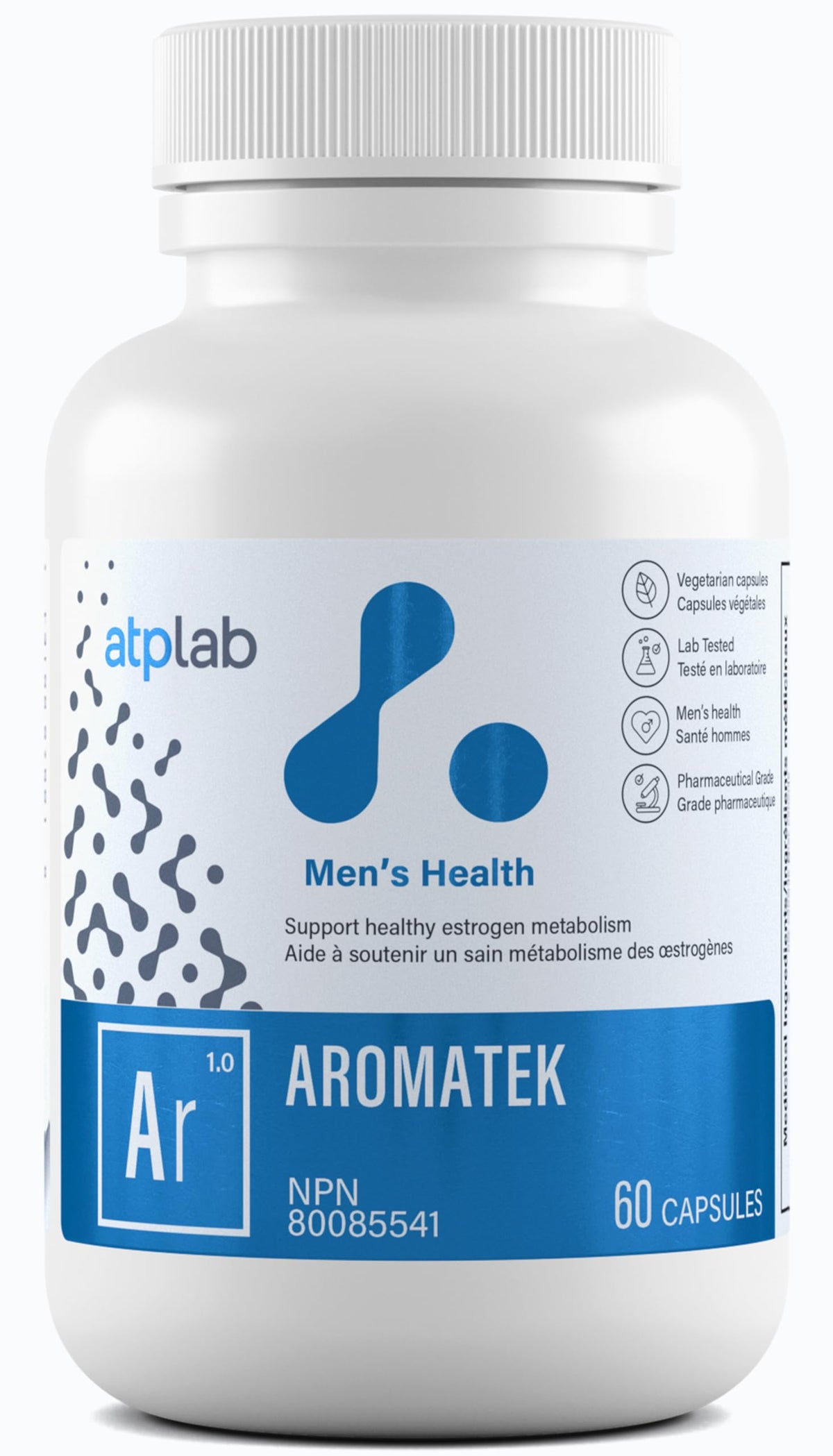 atplab Aromatek Men's Health Supplement, Zinc, 60 Capsules, 30-Day Supply
