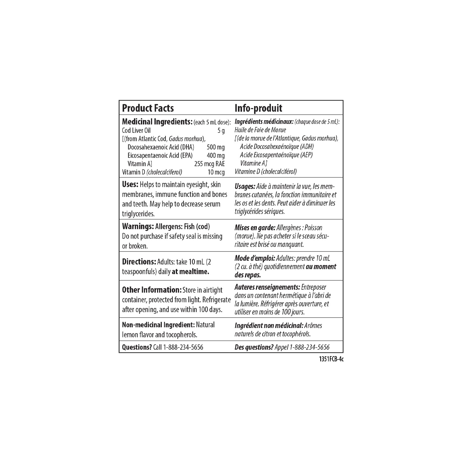 Carlson - Cod Liver Oil, 1100 mg Omega-3s + A & D3, Wild-Caught Norwegian Arctic Cod-Liver Oil, Sustainably Sourced Nordic Fish Oil Liquid