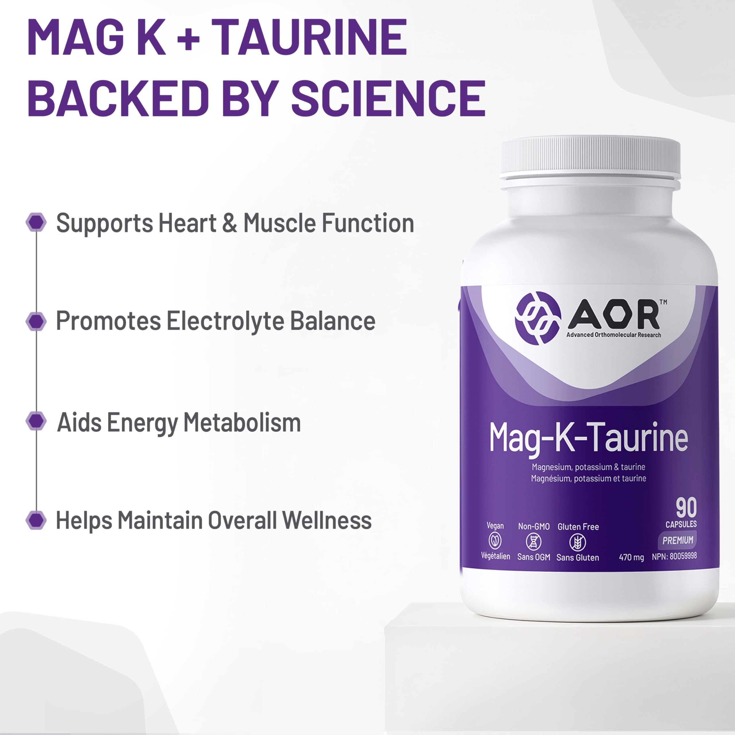 AOR Mag-K-Taurine 470 mg