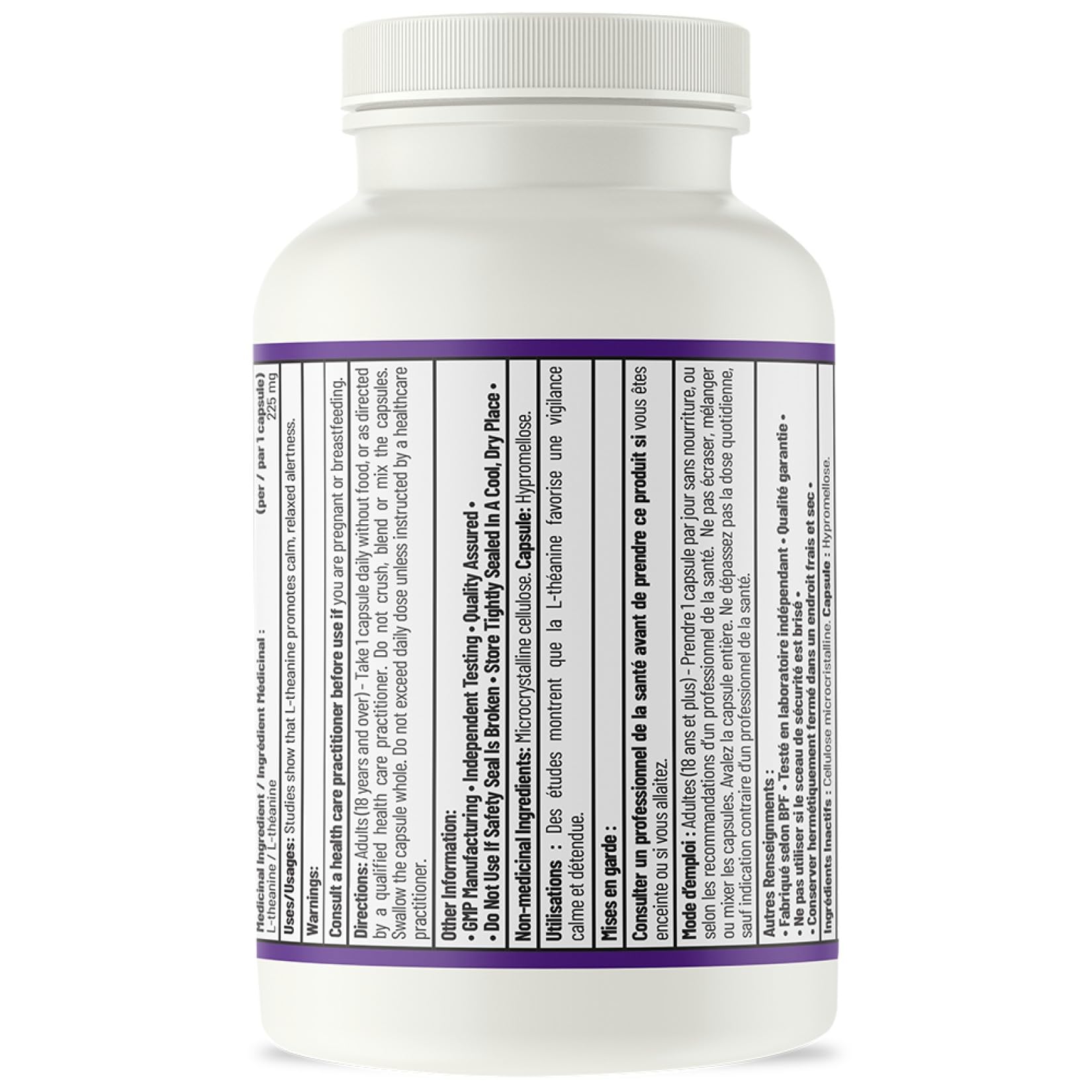 AOR - Zen Théanine - 60 gélules - Favorise la relaxation sans somnolence