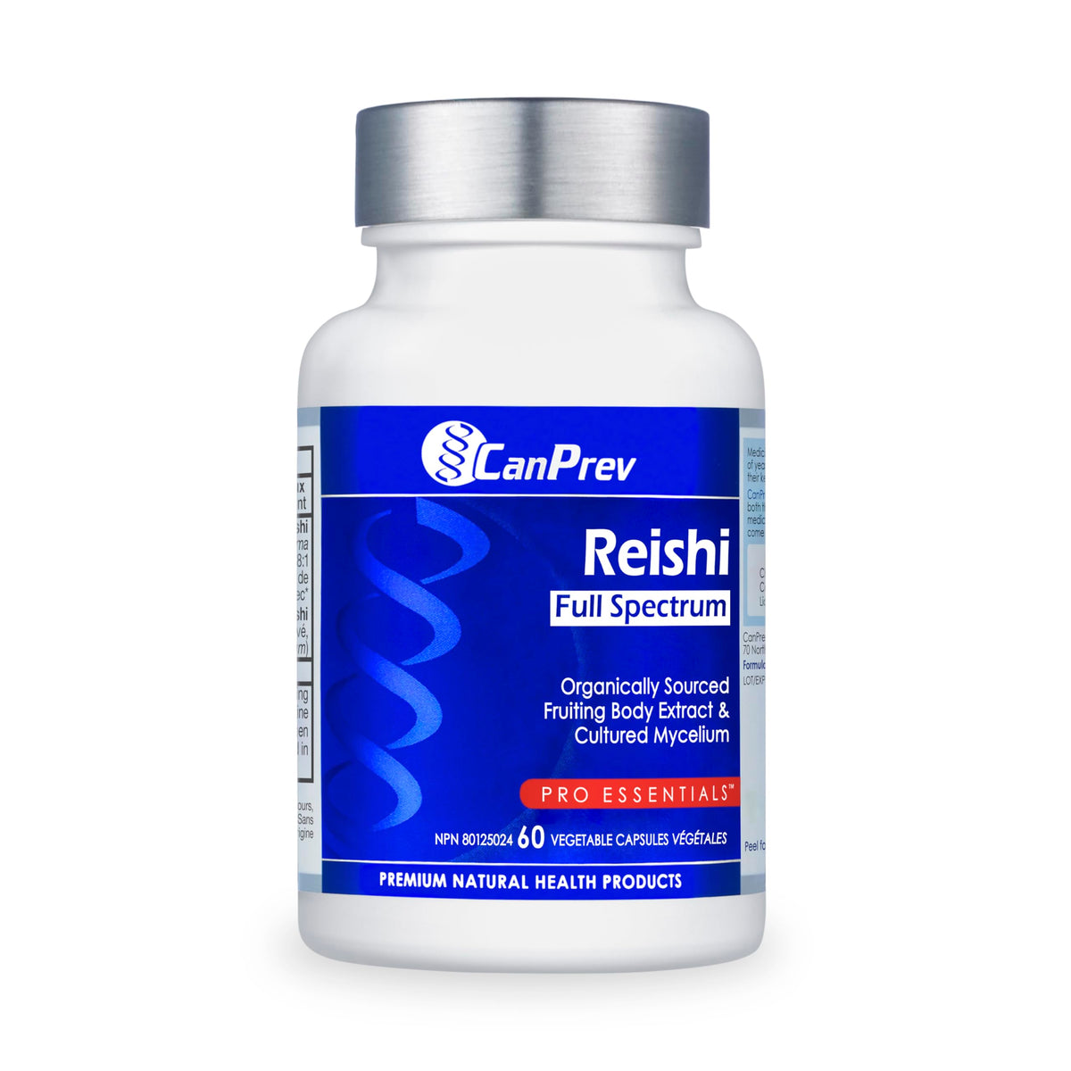 CanPrev Reishi Mushroom Capsules, Full Spectrum, 60 Veg Caps, 60 Day Supply