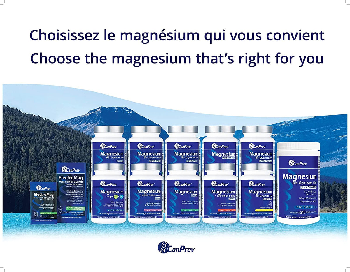 CanPrev Magnesium Bisglycinate, 80 mg, 240 Capsules, 240-Day Supply
