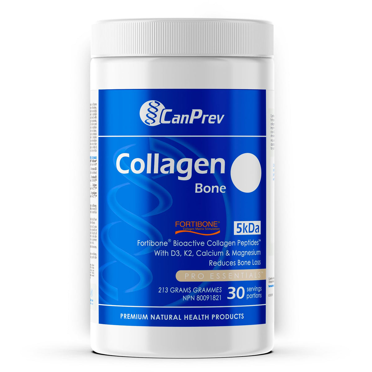 CanPrev Collagen Bone, Collagen Powder, Hydrolyzed Peptides, 213g
