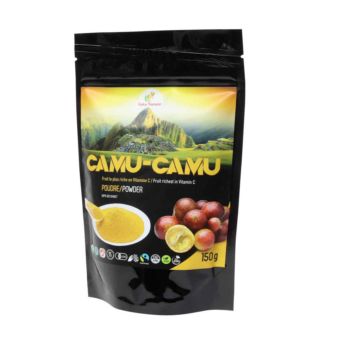Inka Nature Camu Camu Powder 150g 50 Servings, Natural Source of Vitamin C, Supports Vitality & Wellness, Promotes Radiant Skin With Collagen Support, Antioxidant-Rich, Easily Absorbed, Vegan, Non-GMO
