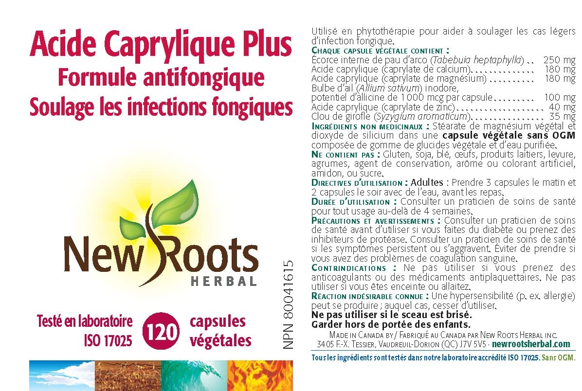 New Roots Herbal - Acide Caprylique Plus