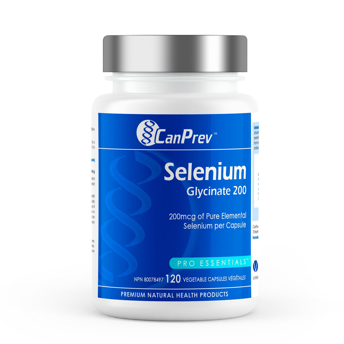 CanPrev Selenium Glycinate, 200mcg, 120 Capsules, 4 Month Supply