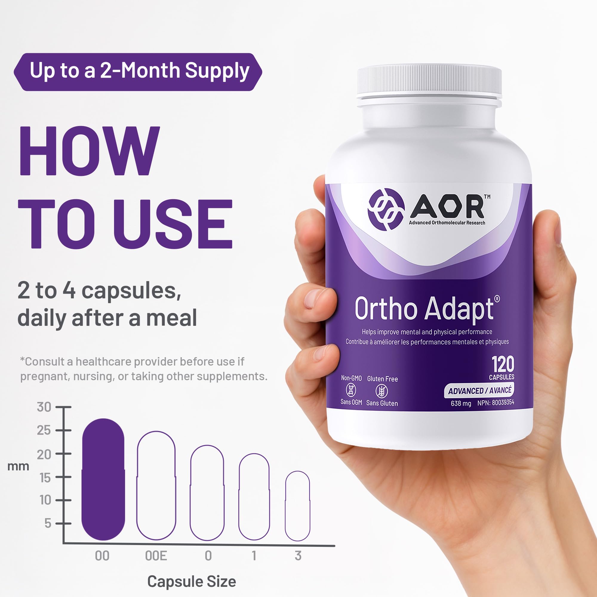 AOR - Ortho Adapt 120 gélules