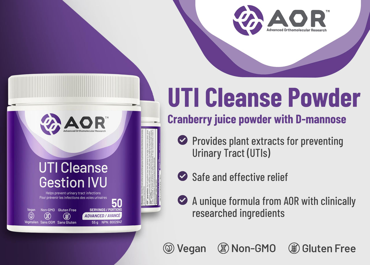 AOR UTI Cleanse Cranberry Powder for Women, 55g, 50 Servings