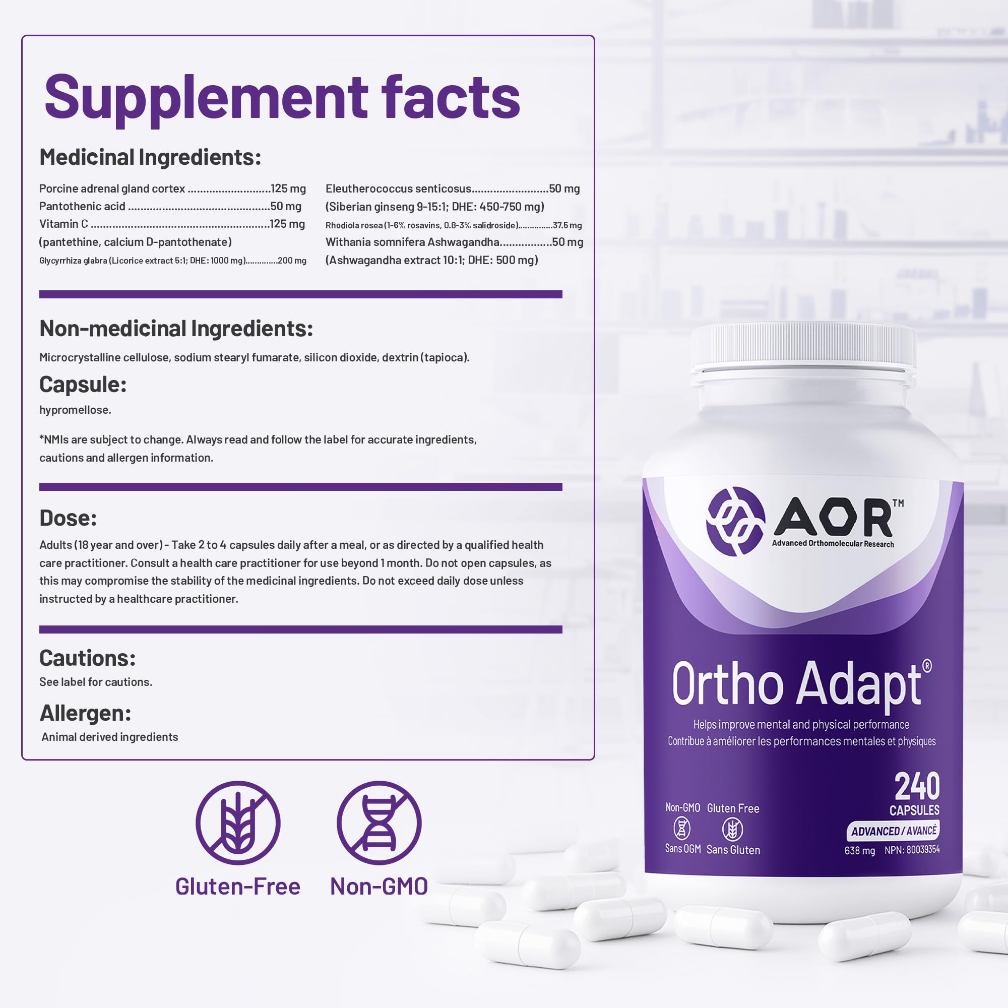 AOR - Ortho Adapt 120 gélules
