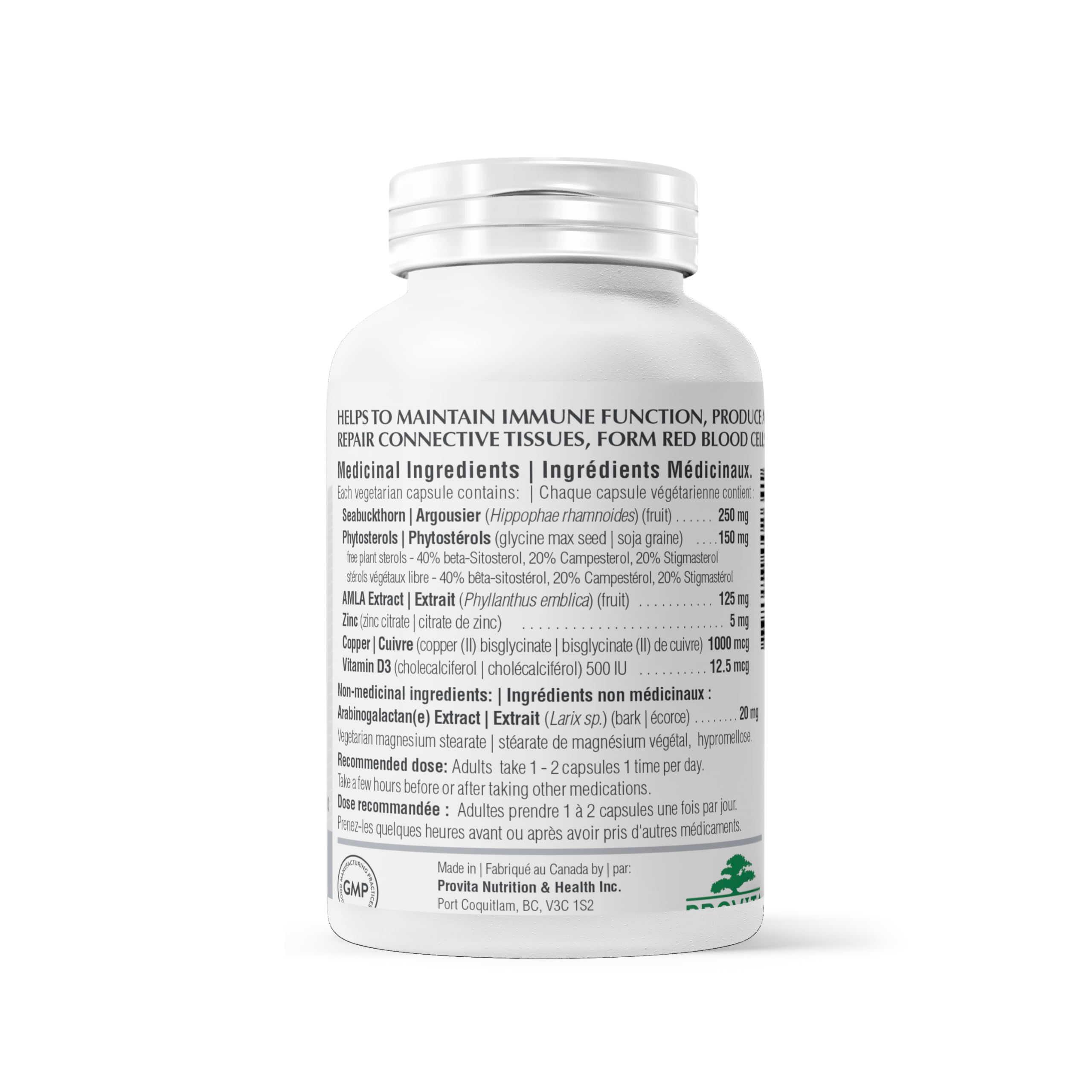 Super Immune/Modimmune par Provita Nutrition (Fabriqué au Canada) 60 capsules végétariennes