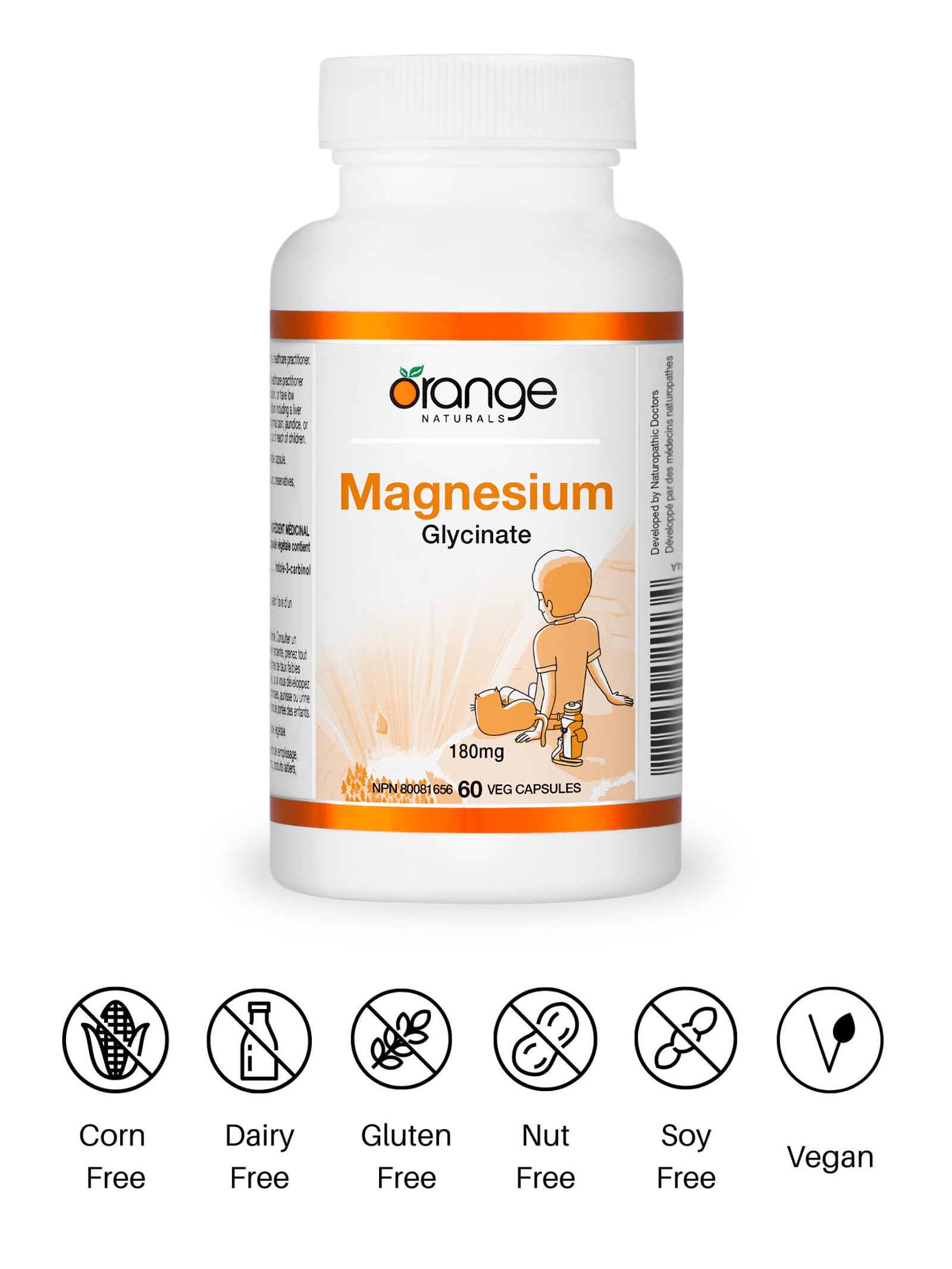 Orange Naturals Magnésium Glycinate 200mg