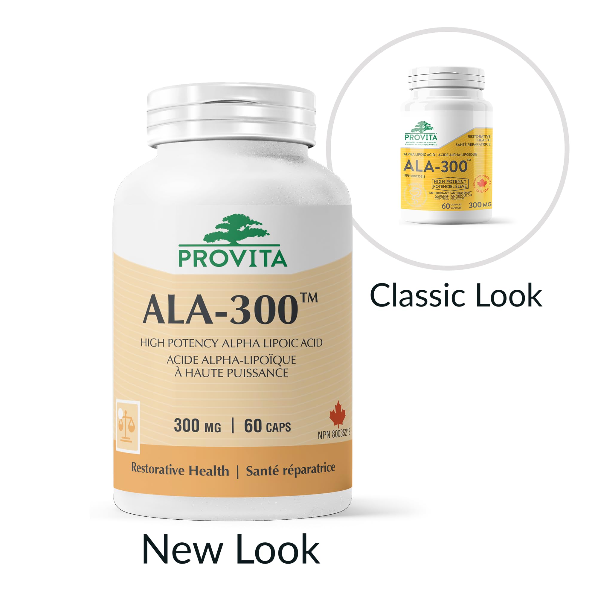 ALA-300 Alpha Lipoic Acid by Provita Nutrition (Canadian Made) 60 Capsules