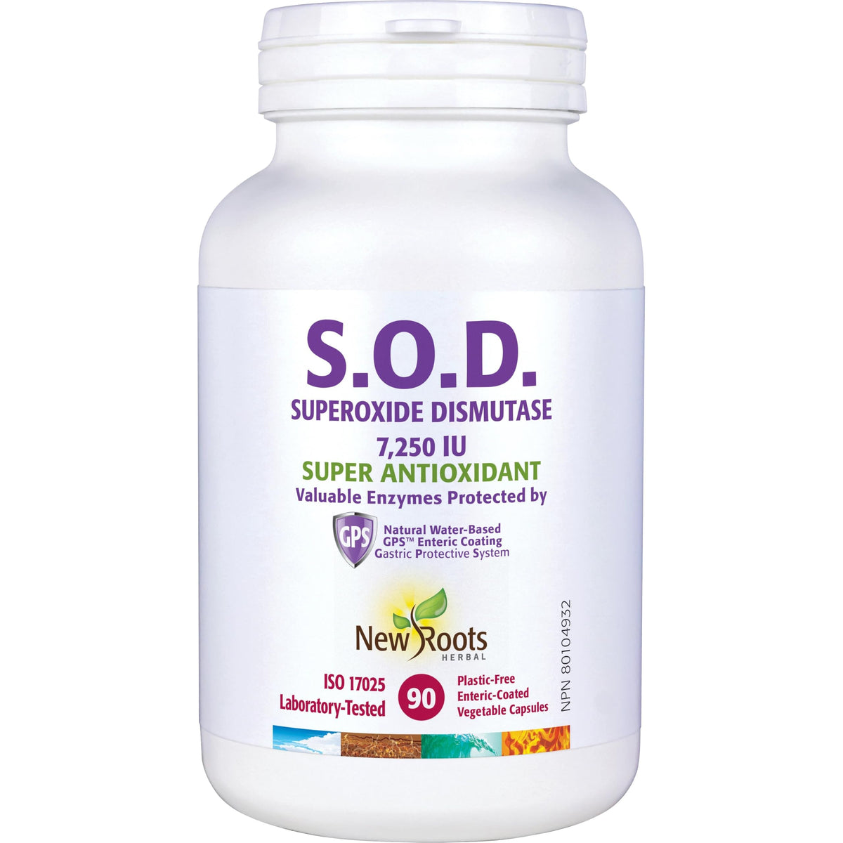 New Roots S.O.D Superoxide Dismutase - 90 Capsules