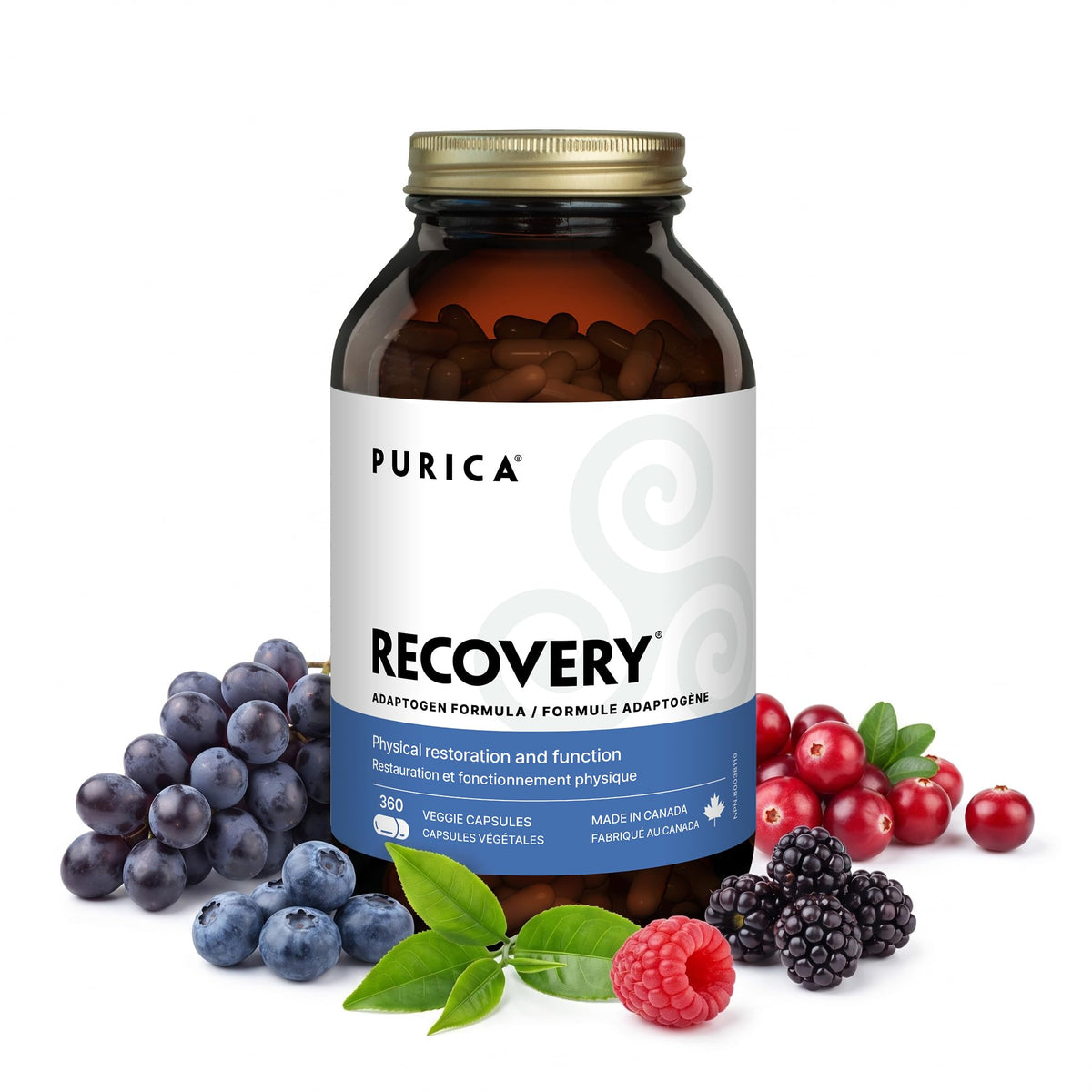 PURICA Recovery Adaptogen Formula, Vegan Capsules, 1000mg MSM, 360 Capsules
