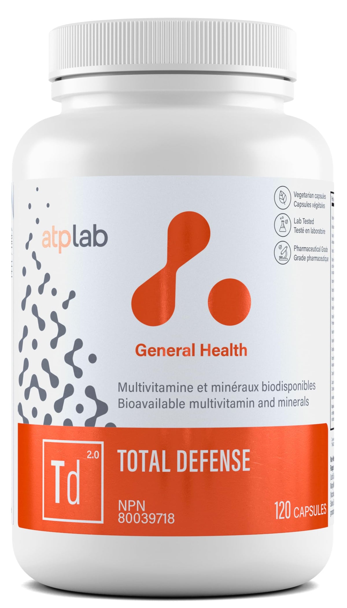 atplab Total Defense Adult Multi, Zinc, D3, B Complex, 120 Day Supply
