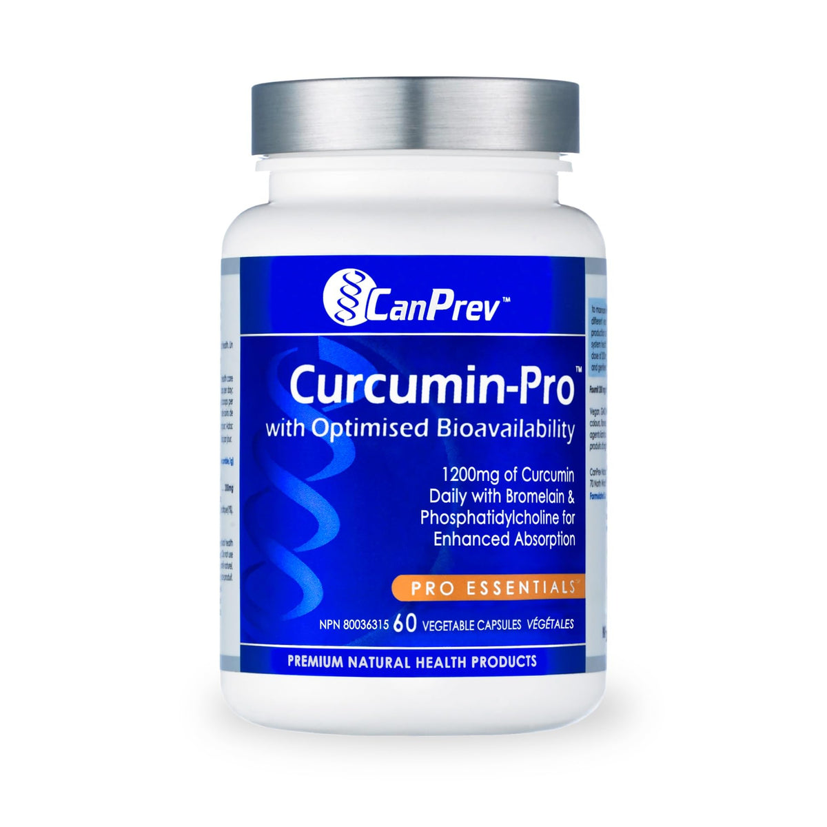 CanPrev Curcumin Pro Turmeric Curcumin Supplements, 1200 mg, 60 Capsules