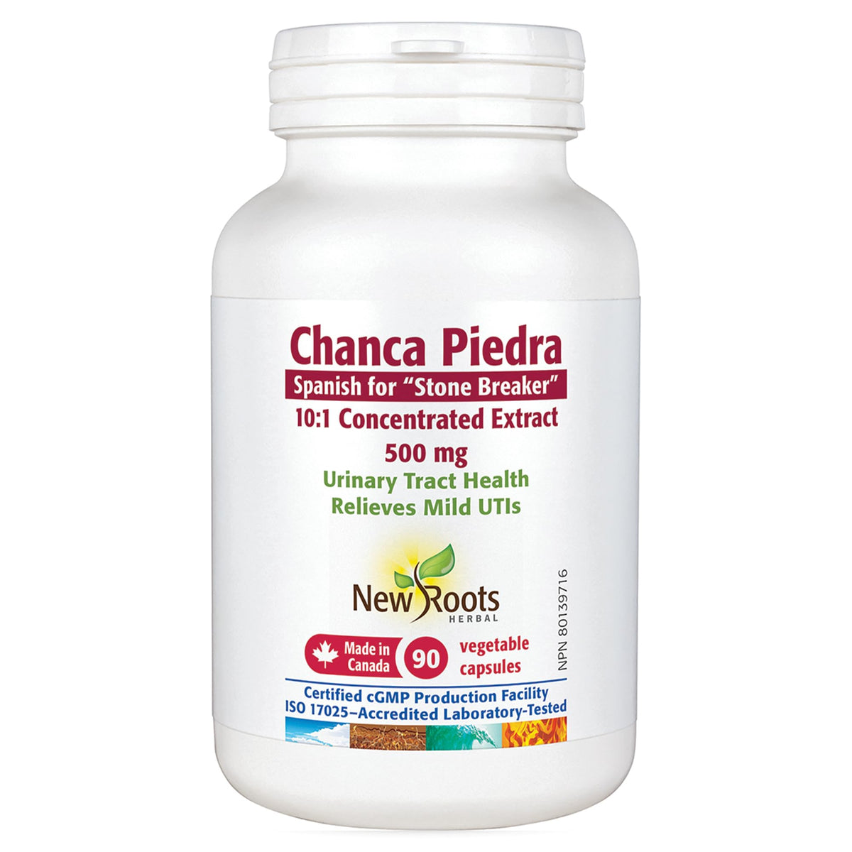 New Roots Herbal Chanca Piedra, 90 Plant-Based Capsules, 90 Day Supply for Optimal Urinary Tract Health and Digestion Support