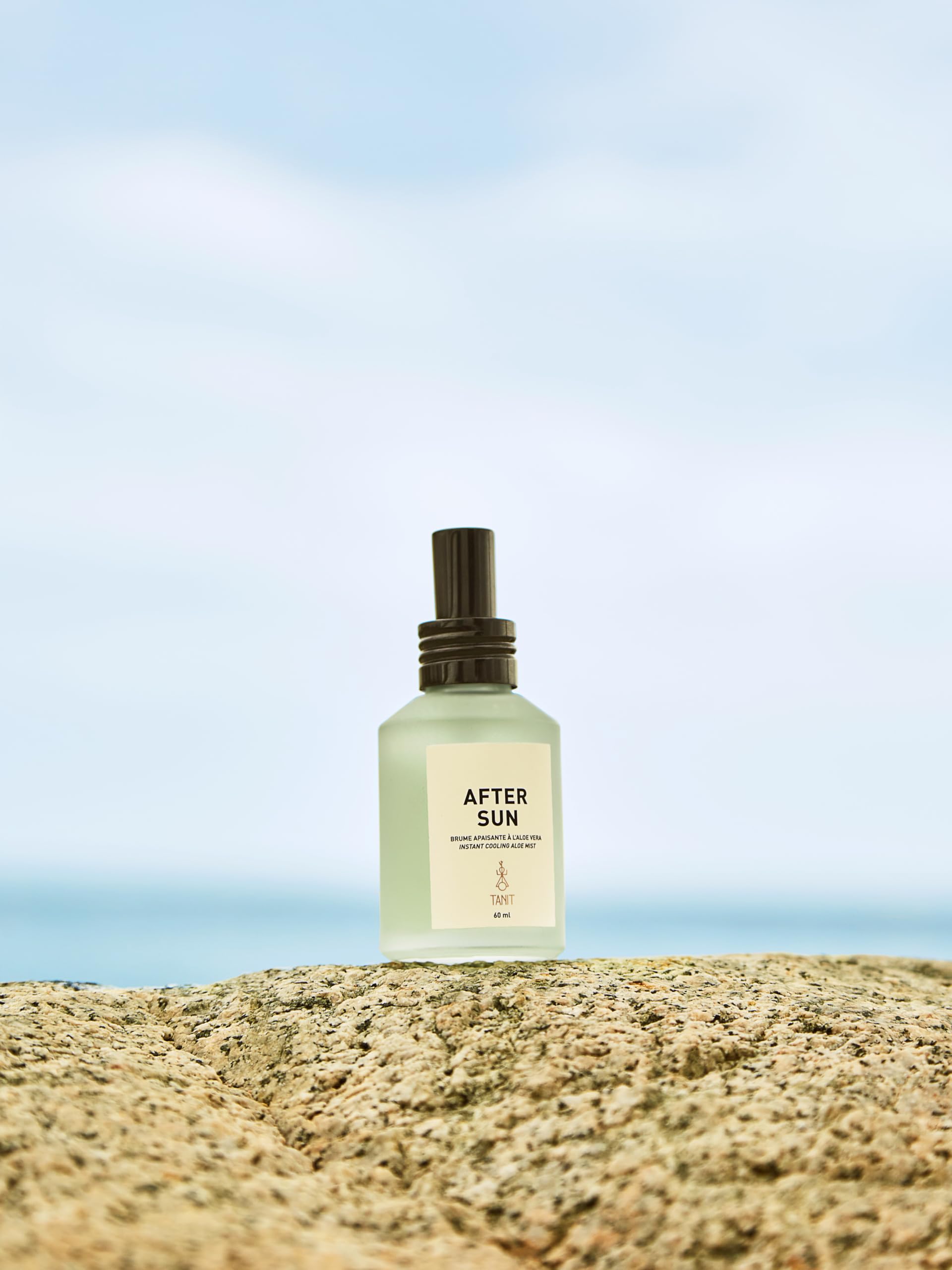Brume à l'aloès TANIT - Brume visage végane et non testée sur les animaux pour tous les types de peau - Fabriqué au Canada - Brume rafraîchissante après-soleil pour le corps, les cheveux et le visage (60 ml)