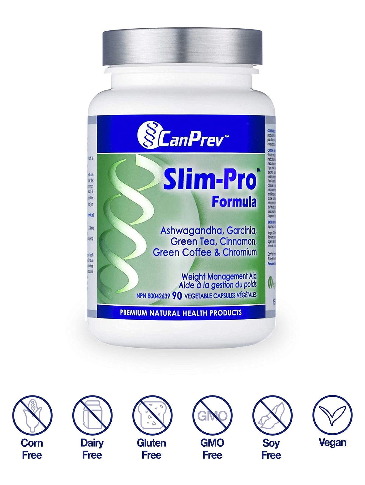 CanPrev Slim Pro Formula Capsules, Ashwagandha, Made in Canada, 90 Capsules