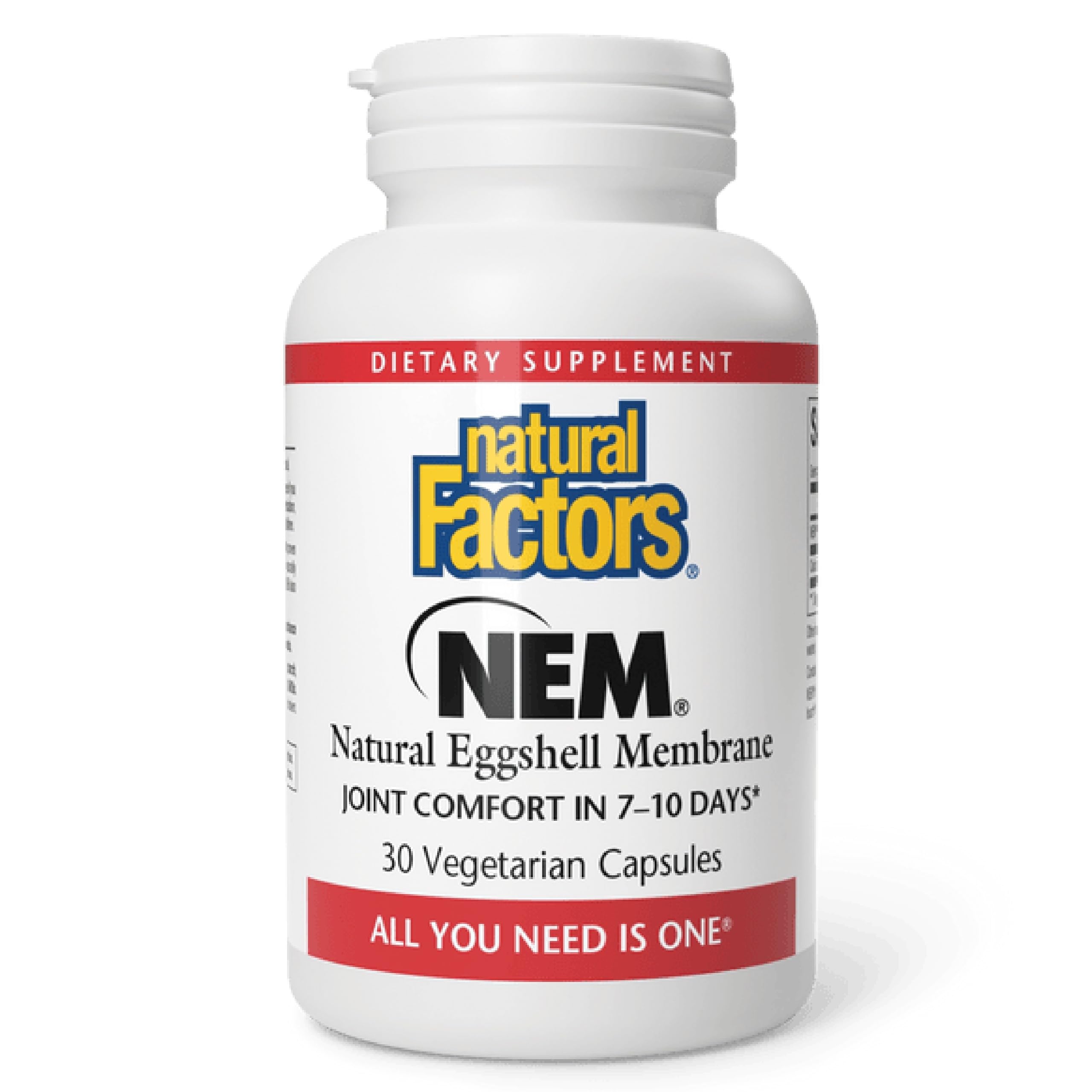 Natural Factors - NEM® Natural Eggshell Membrane 500mg, 30 Capsules