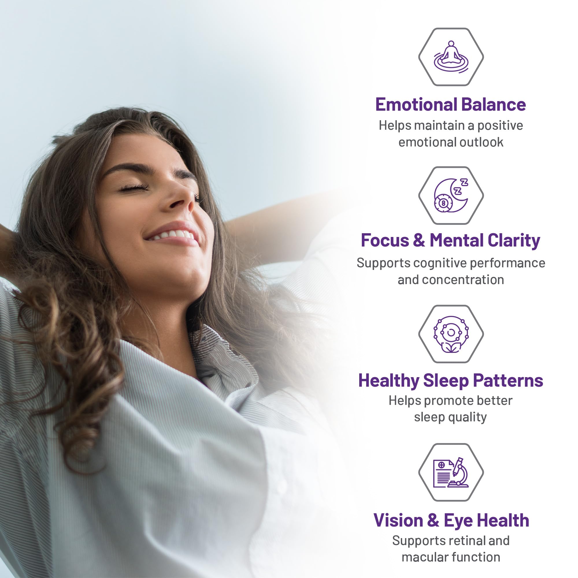 AOR - Saffron 2.0 Supplément, 60 gélules pour 30 jours - Favorise l'équilibre émotionnel, améliore la qualité du sommeil, la concentration et la clarté mentale, la vision et la santé oculaire - Végane, sans OGM et sans gluten