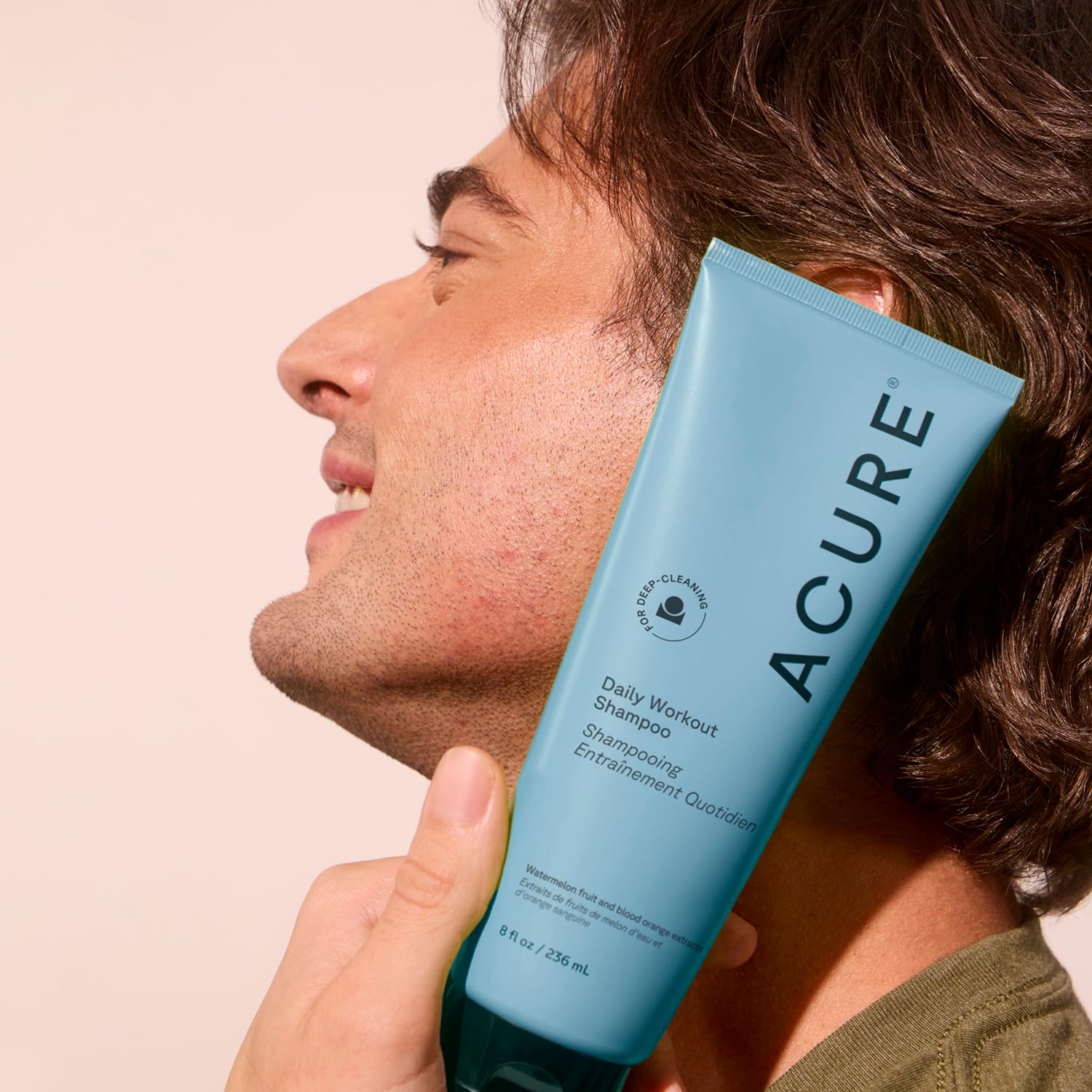 Acure Daily Workout Watermelon Shampoo & Conditioner - Lightweight Hydrating & Clarifying Shampoo and Conditioner for Women & Men w/Oily, Damaged Hair & Dry Scalp, Color Safe, Sulfate Free
