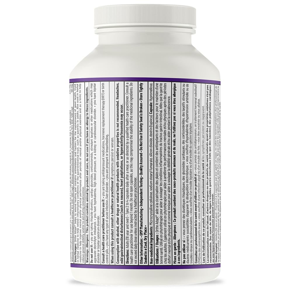 AOR Ortho Adapt Capsules, Adaptogen, Ashwagandha, Rhodiola, 120 Day Supply