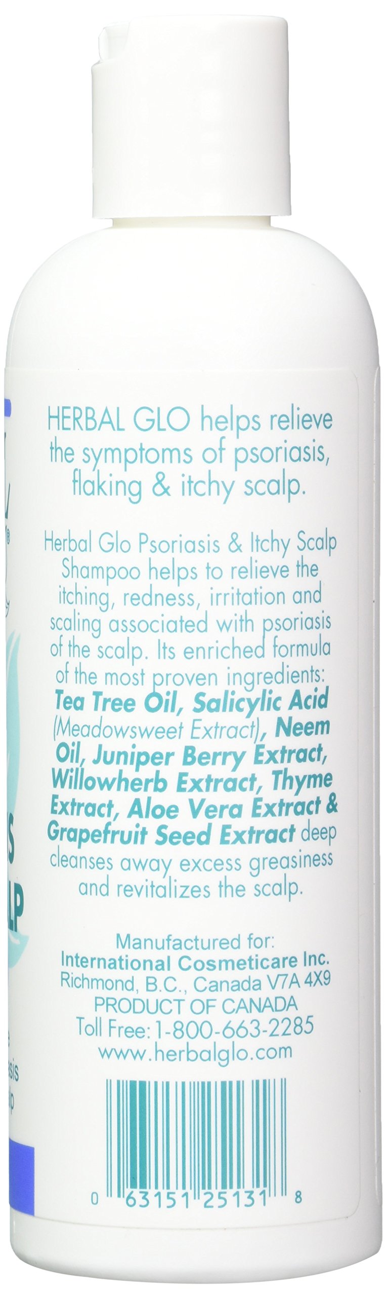 HERBAL GLO Psoriasis & Itchy Scalp Shampoo, 0.02 Pound