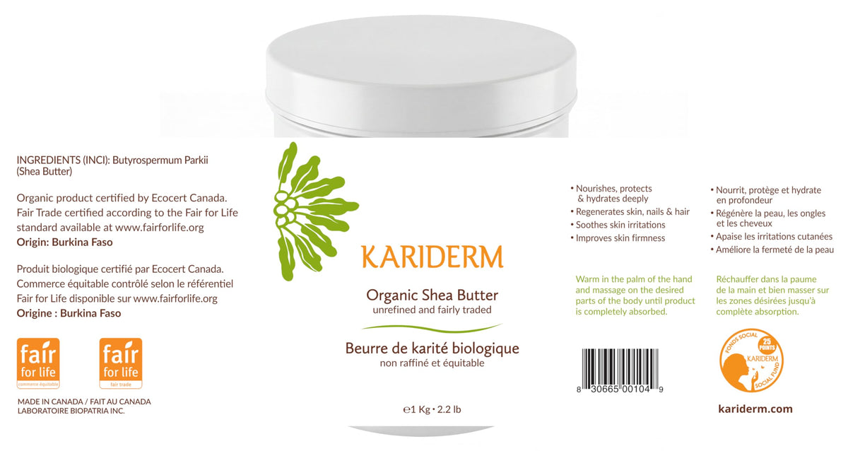 KARIDERM Organic Shea Butter