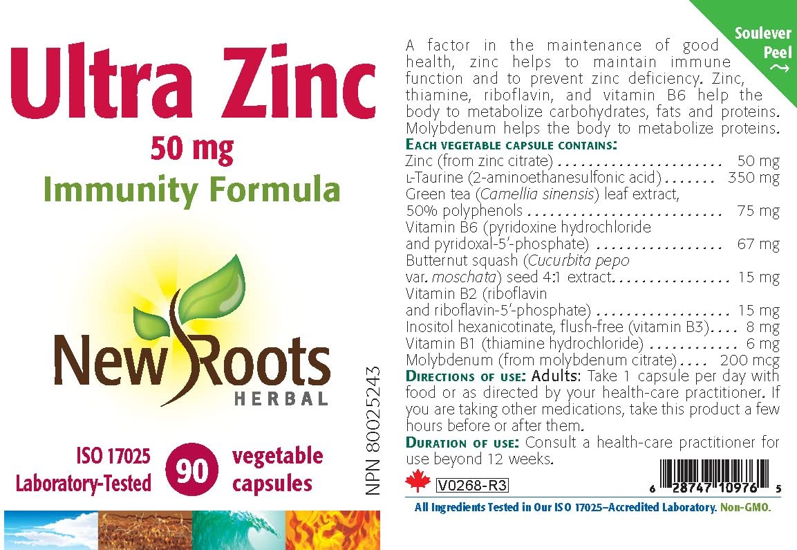 New Roots Herbal - Ultra Zinc - 90 capsules