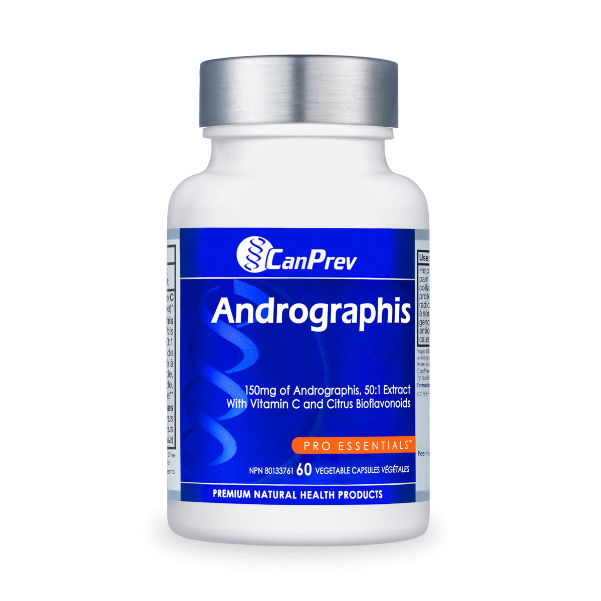 CanPrev Andrographis Paniculata 150mg Plus PureWay-C Vitamin C 60 Capsules