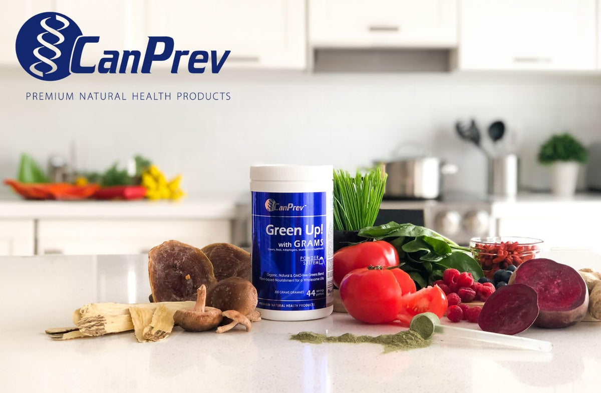 CanPrev Green Up! Greens Powder, Organic Spirulina, 300 g, 44 Servings