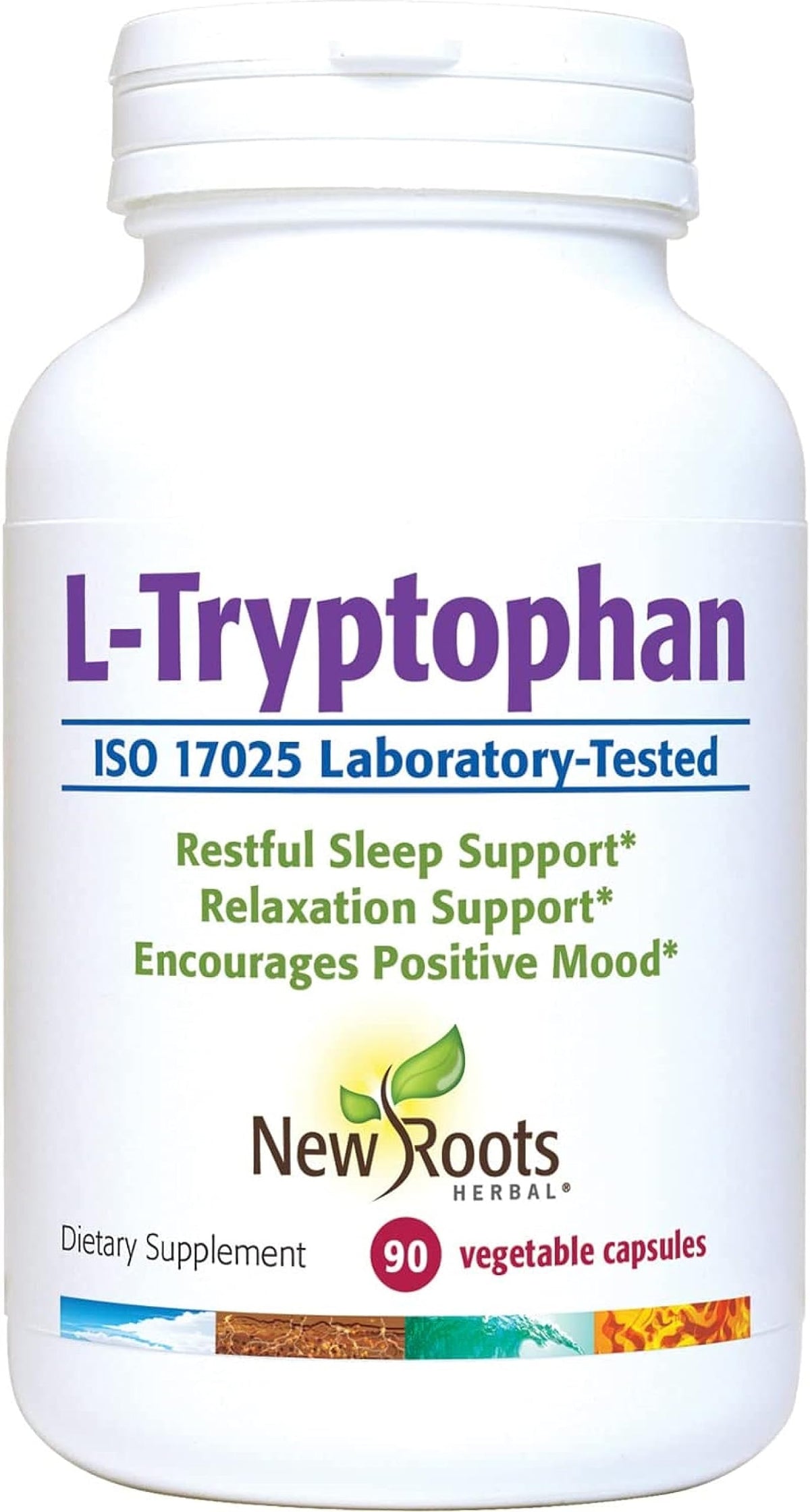 New Roots Herbal L-Tryptophan 220 mg Capsules, 90 Pc