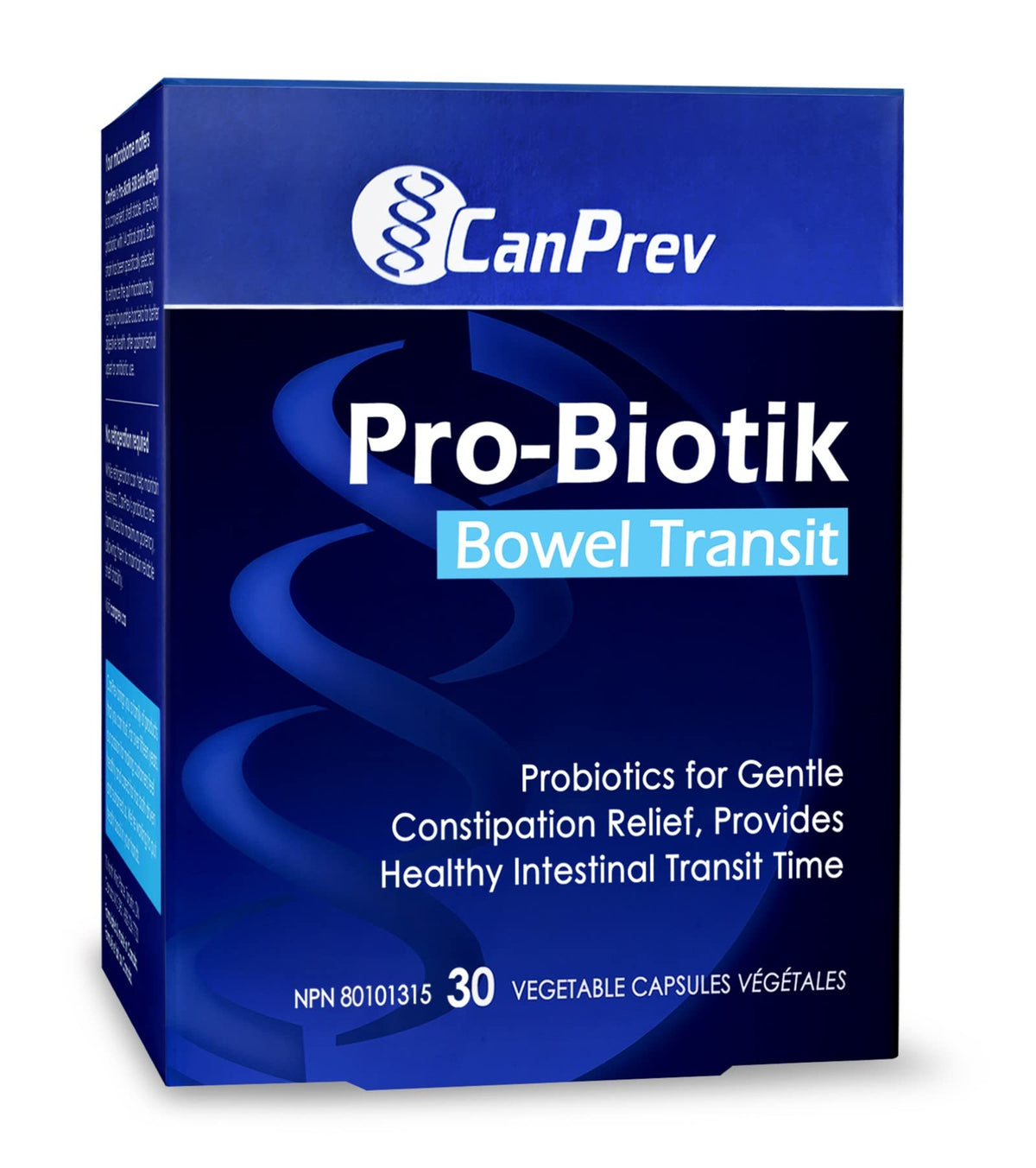CanPrev Pro-Biotik Bowel Transit Probiotic, GMO Free, 30 Day Supply