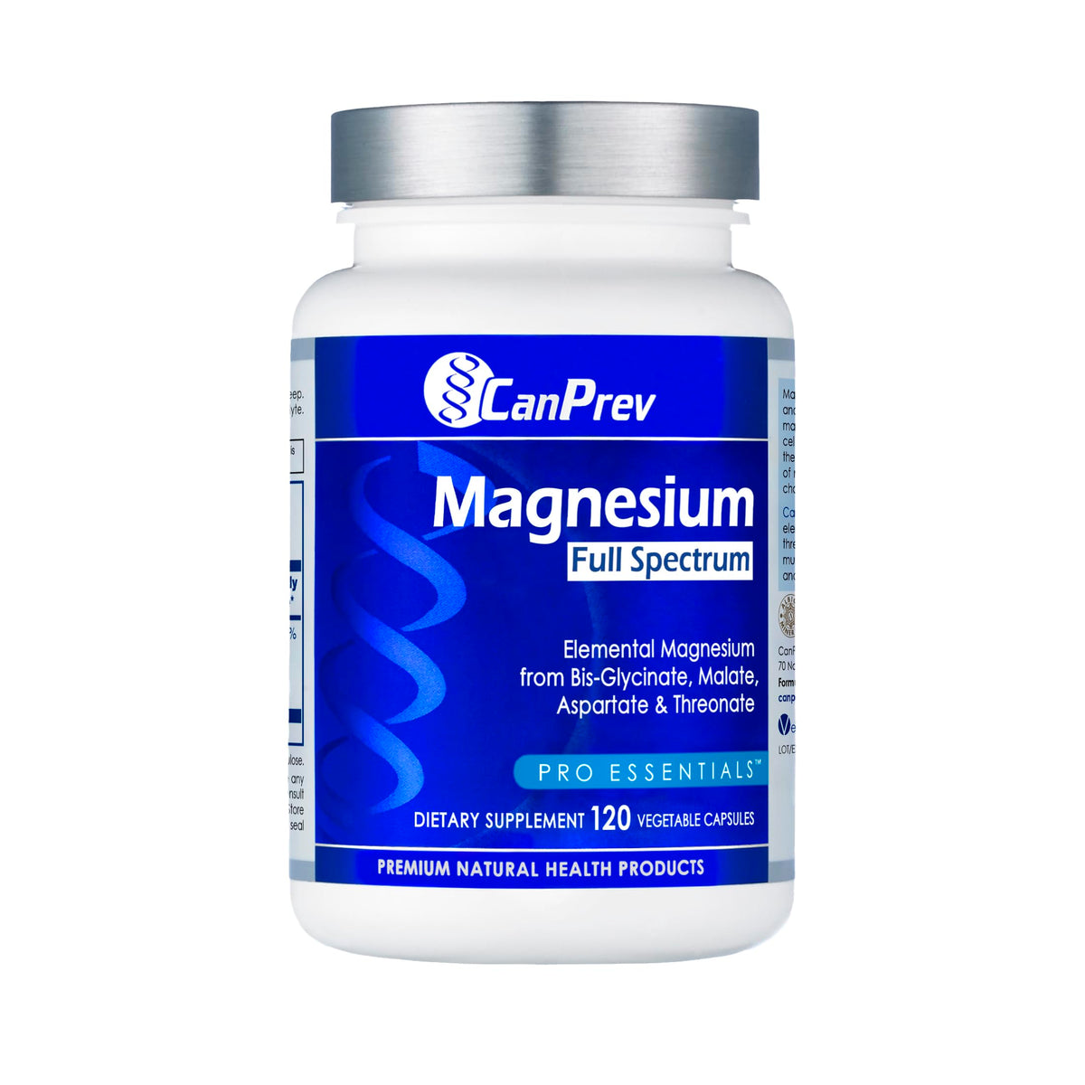 CanPrev Full Spectrum Magnesium Bisglycinate Vegan Capsules, 120 Day Supply