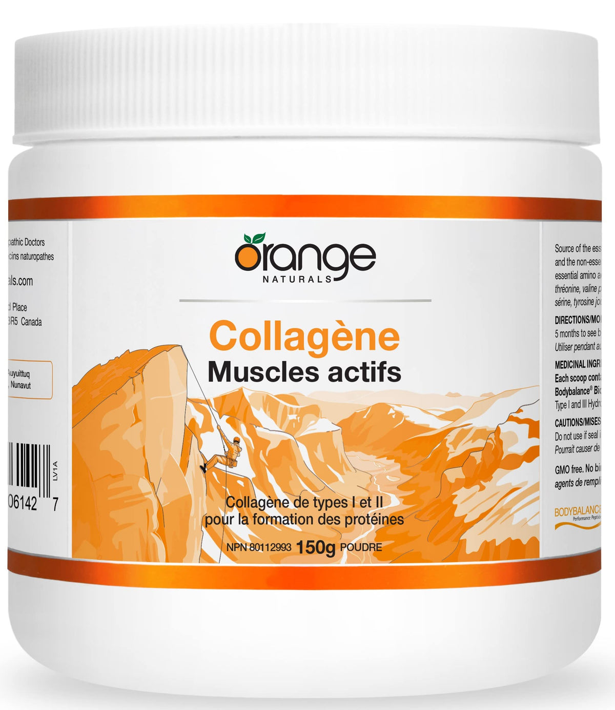 Orange Naturals Collagen Active Muscle, Collagen Powder, 5g, Orange, 150g