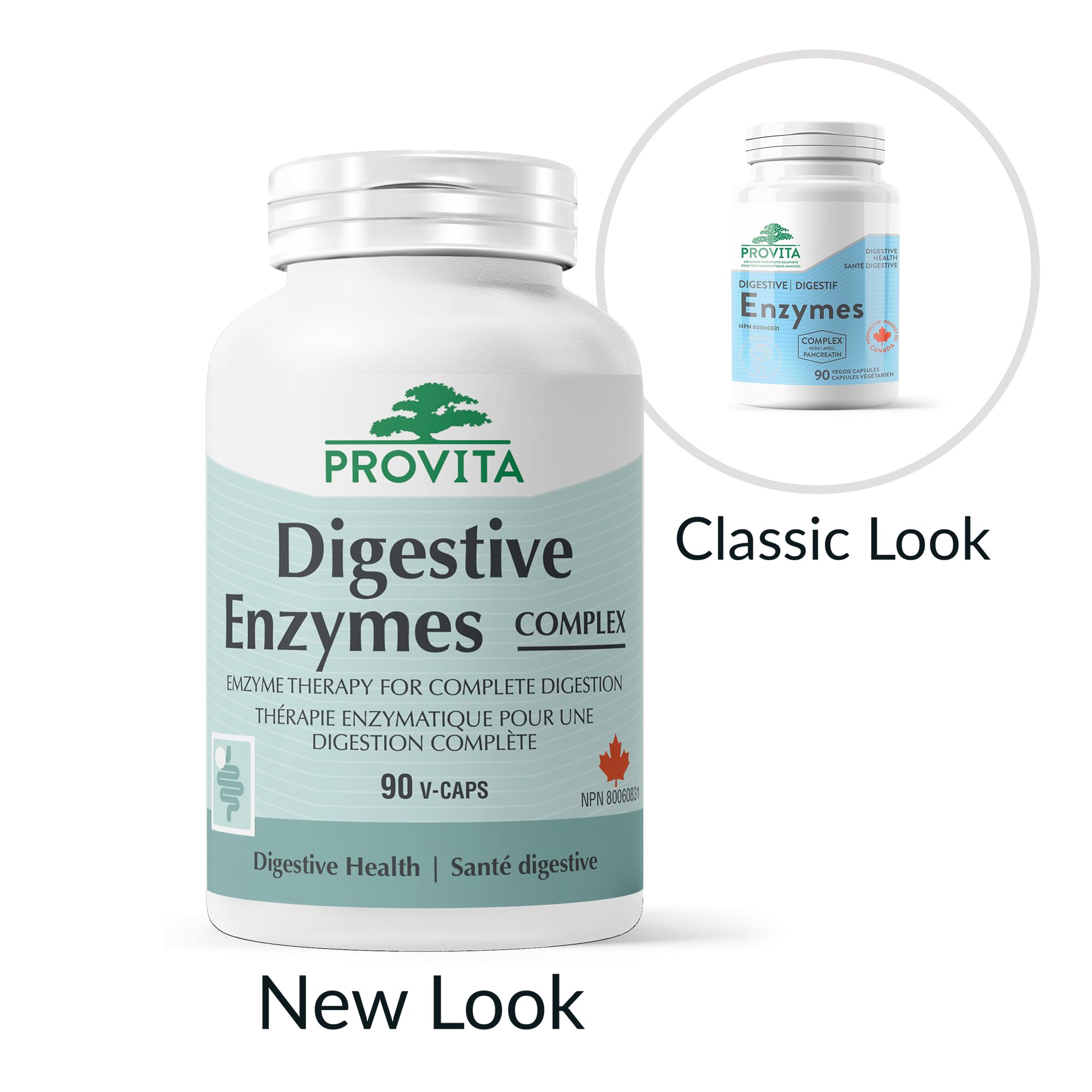 Digestive Enzymes Complex by Provita Nutrition (Canadian Made) 90 Vegetarian Capsules
