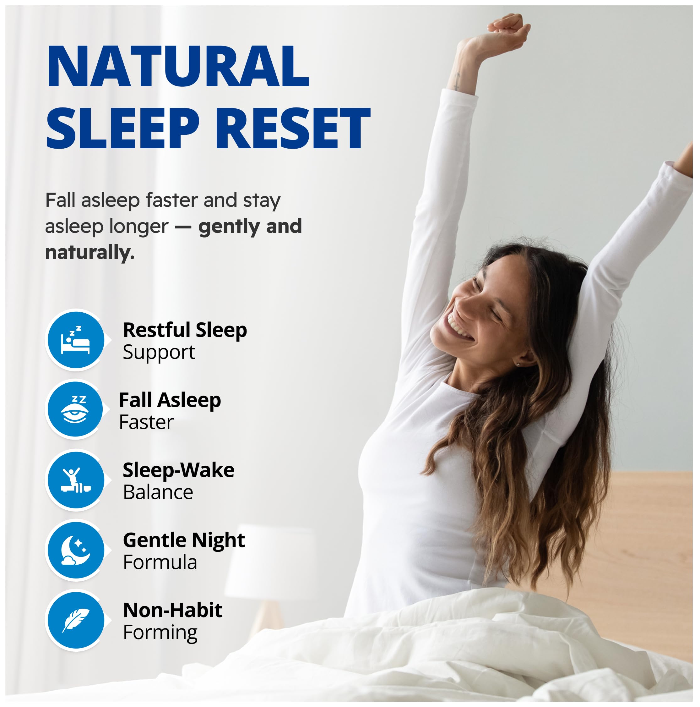 CanPrev Melatonin Sleep-Reset, 90 V-Caps 90-Day Supply - Includes GABA, L-Theanine, Lemon Balm & Valerian - Sleep Support Supplement - Promotes Relaxation and Restful Nights - Vegan Friendly