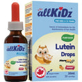allKiDz Lutein Drops for Kids Children, Eye Vision Health Support, 5.5mg Free Lutein (FloraGLO) Liquid Supplement, Vegan Plant-based, No Preservatives, No Sugar, Great Tasting Orange Flavour, 30 mL = 30 Days
