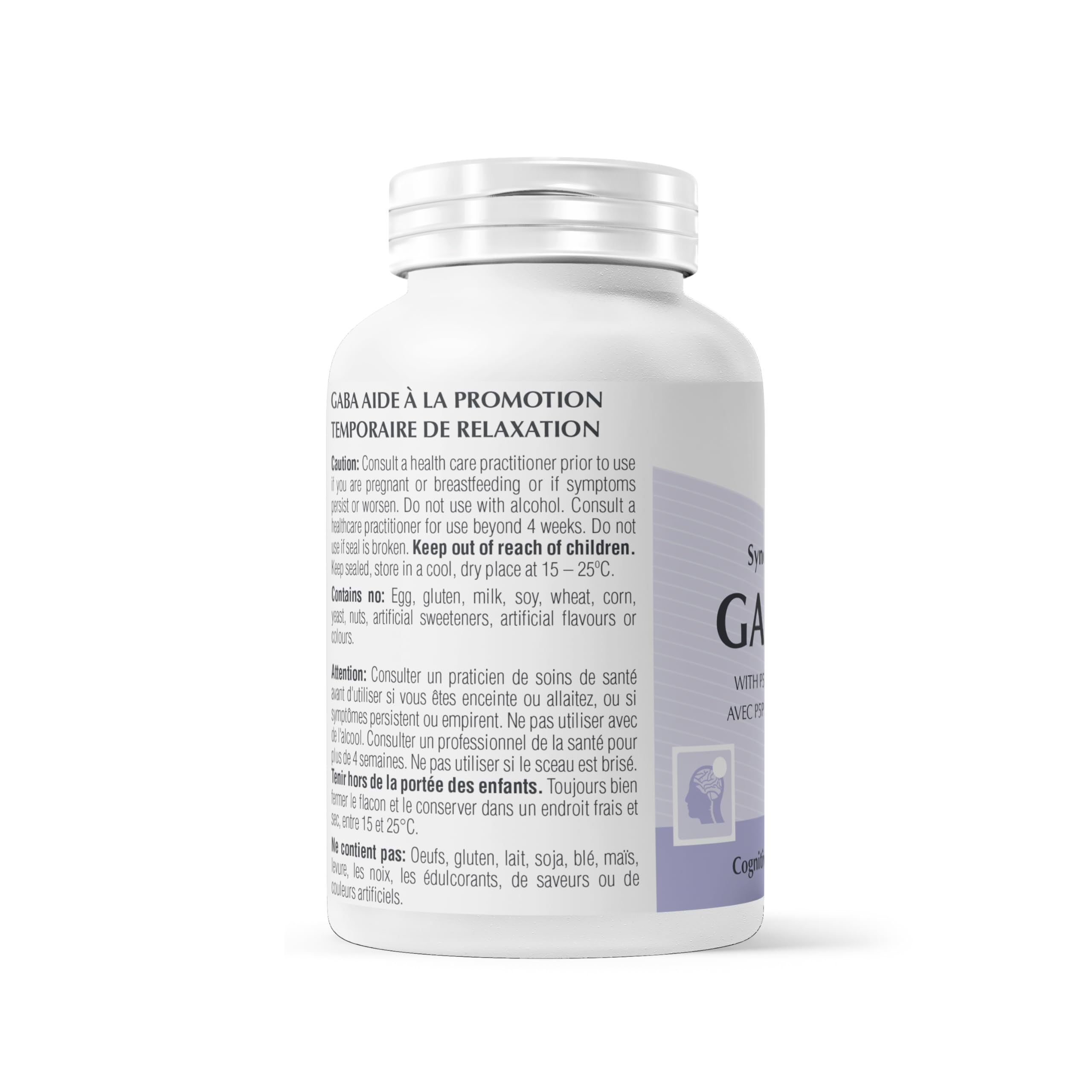 Provita Synergistic GABA Pro™ : Formule végane sans OGM pour une relaxation, un sommeil et une concentration améliorés (60 capsules)