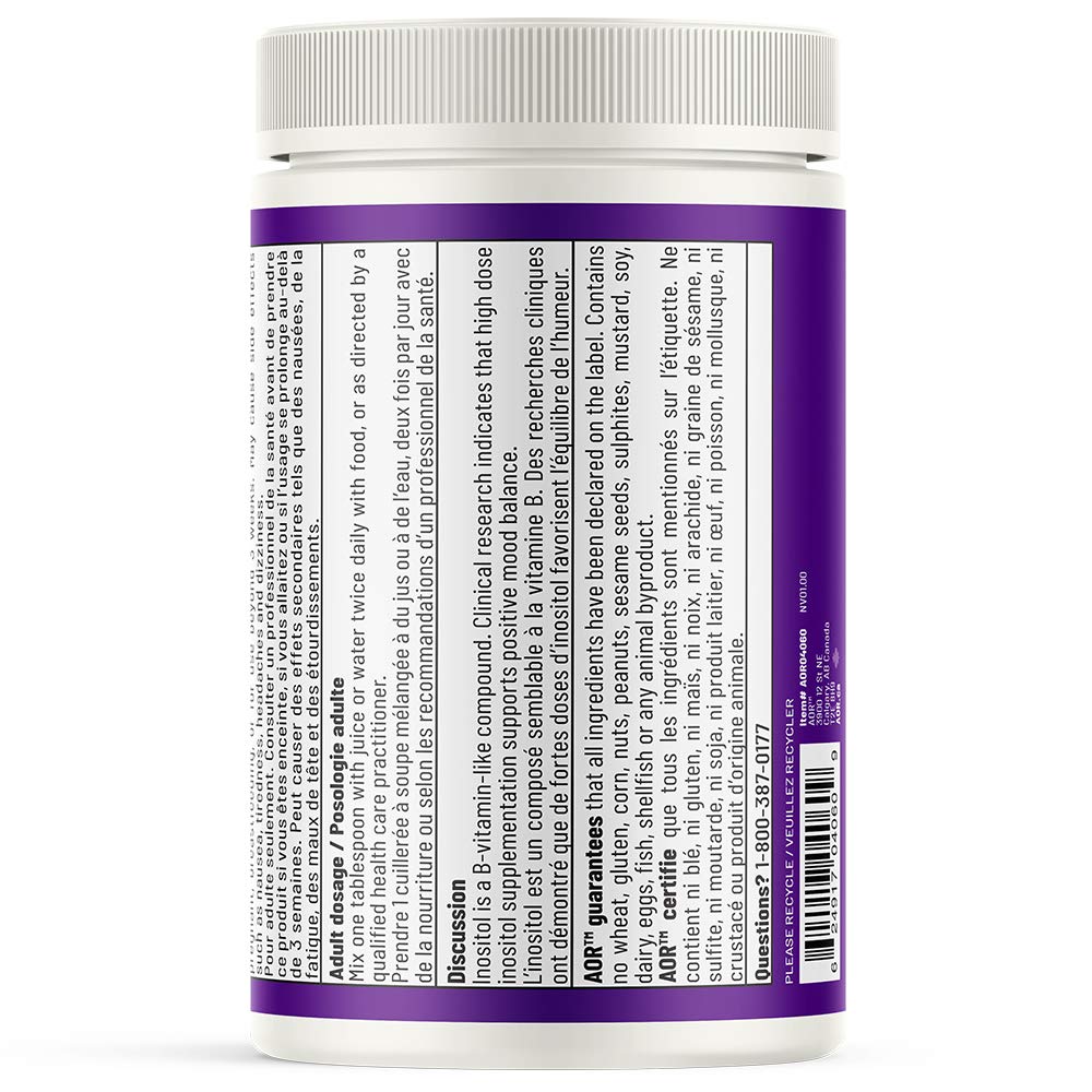 AOR Myo Inositol Powder, Advanced B Complex, Unflavoured, 500 g, For Adults