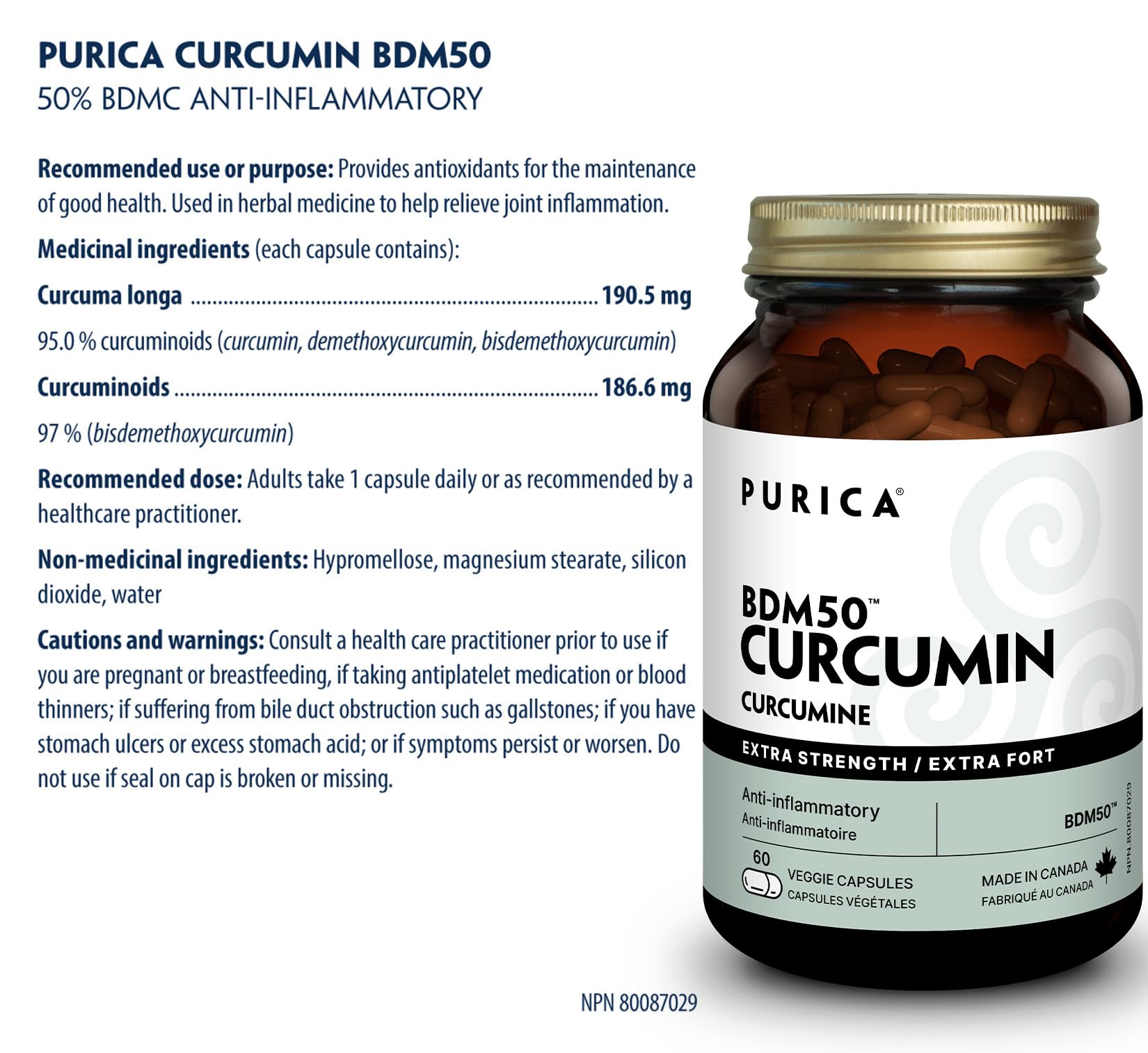 PURICA - Curcuma Capsules Extra Fort