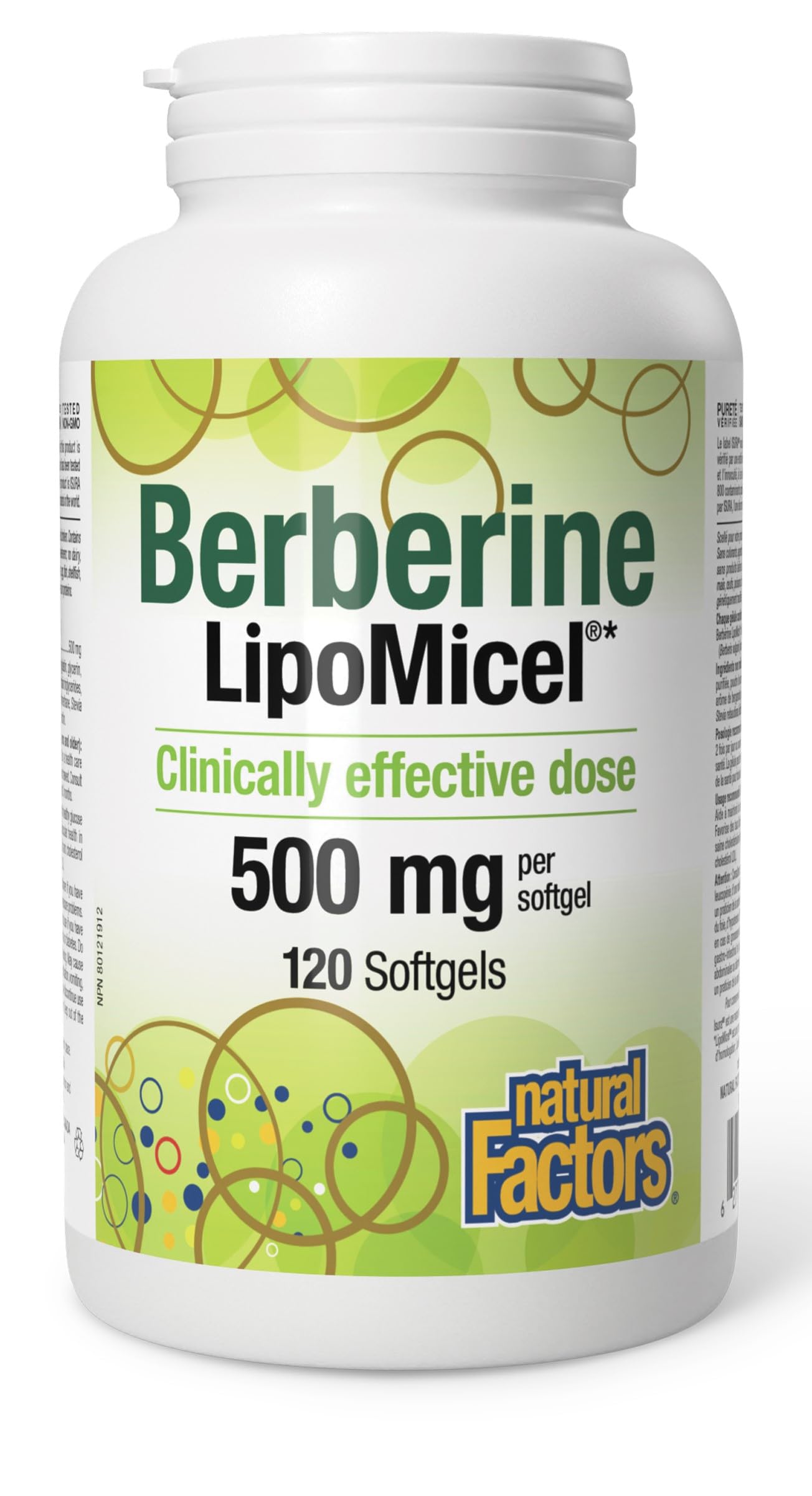 Berberine LipoMicel 500mg (120 Count (Pack of 1))