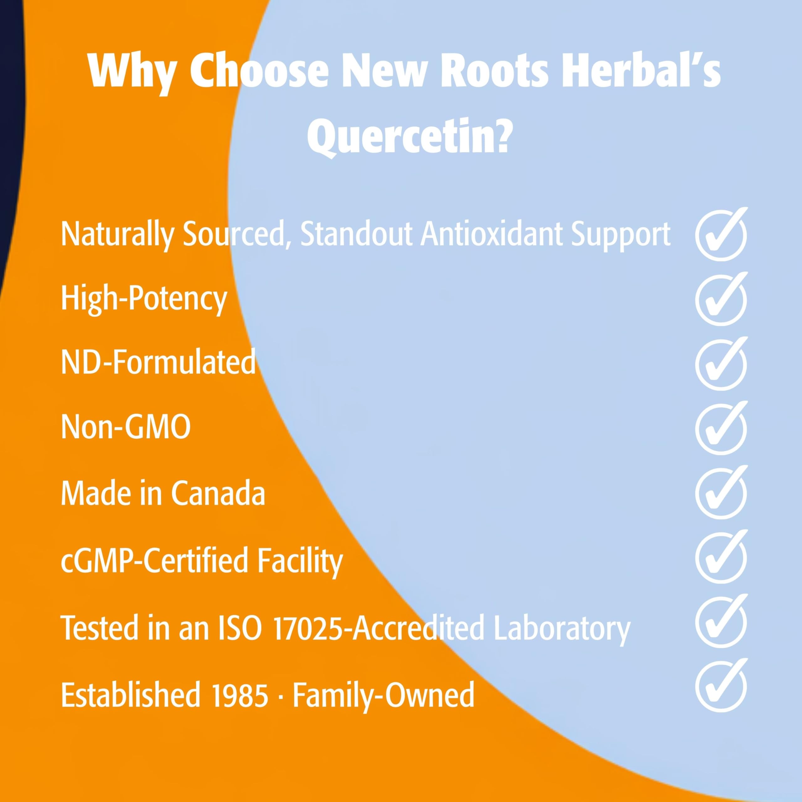 New Roots Herbal - Quercétine en capsules - Antioxydant d'origine végétale - Maintien d'une santé optimale, protection des capillaires, soutien des vaisseaux sanguins et de la circulation - Sans gluten et sans OGM