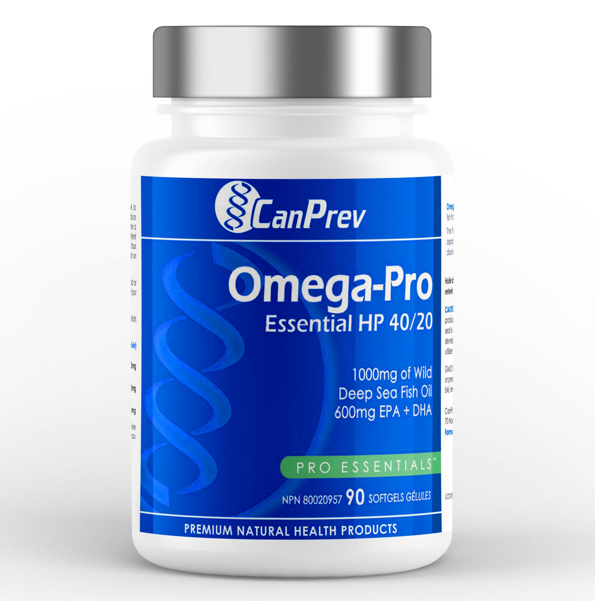 CanPrev Omega-Pro Essential HP 40/20 Fish Oil, 90 Softgels, 30-Day Supply
