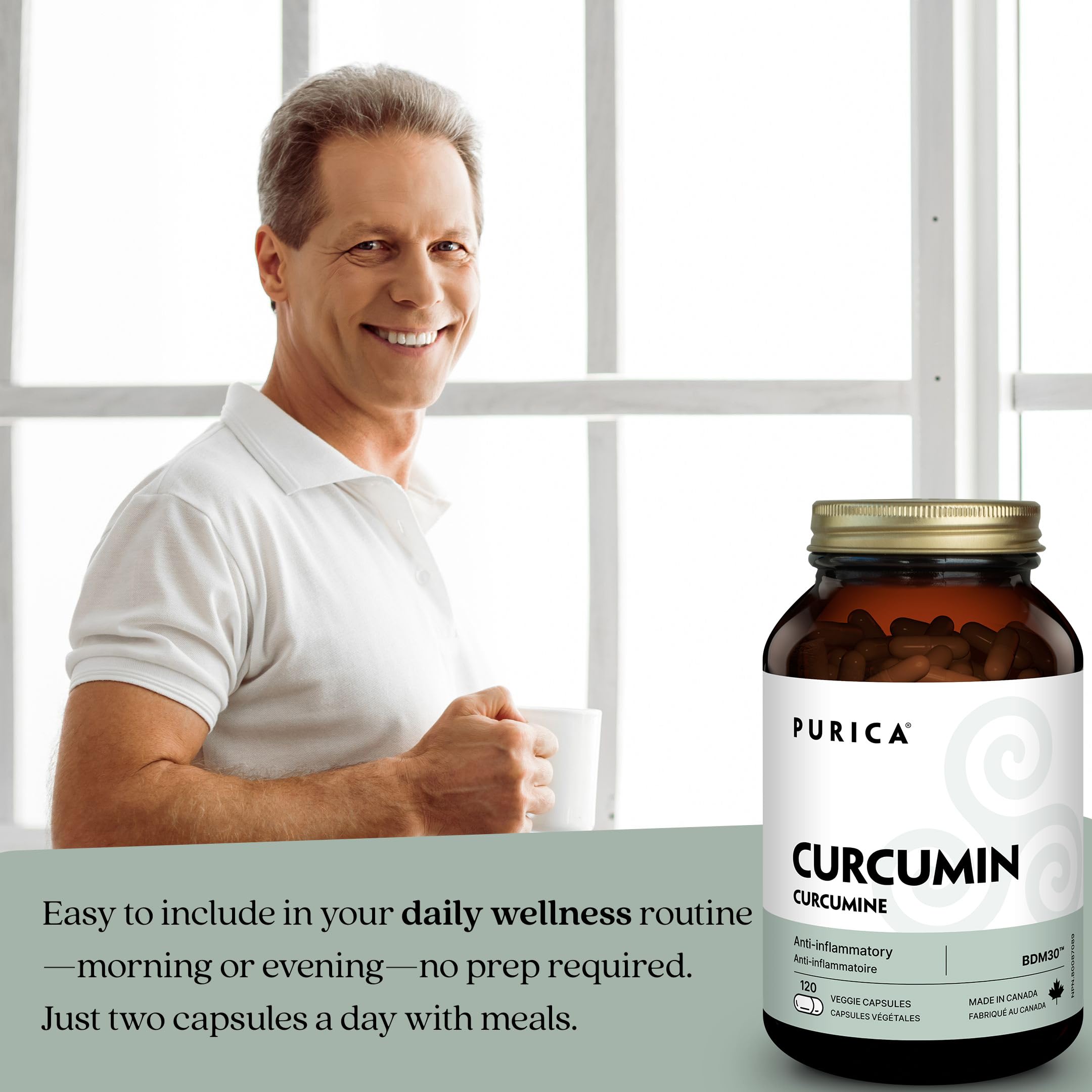 PURICA - Curcumin - Force supplémentaire - 30% BDMC - Vitamines pour la peau, Suppléments pour la santé du cerveau