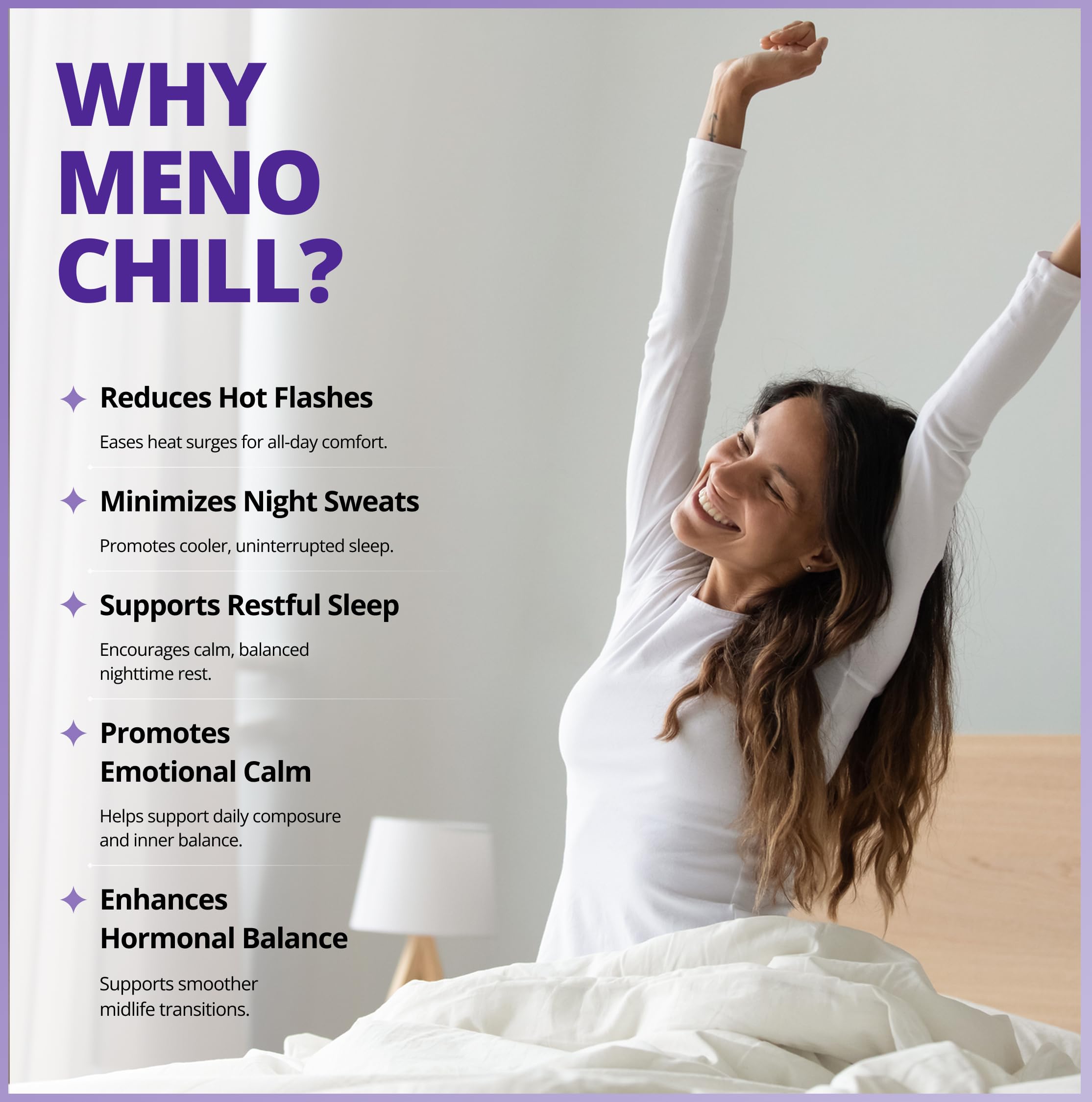 CanPrev Meno Chill Fast-Acting Menopause Supplement for Women, 60 V-Caps 30-Day Supply - Support for Hot Flashes & Hormone Balance, EstroG-100, KSM-66 Ashwagandha for Daily Vitality and Skin Support