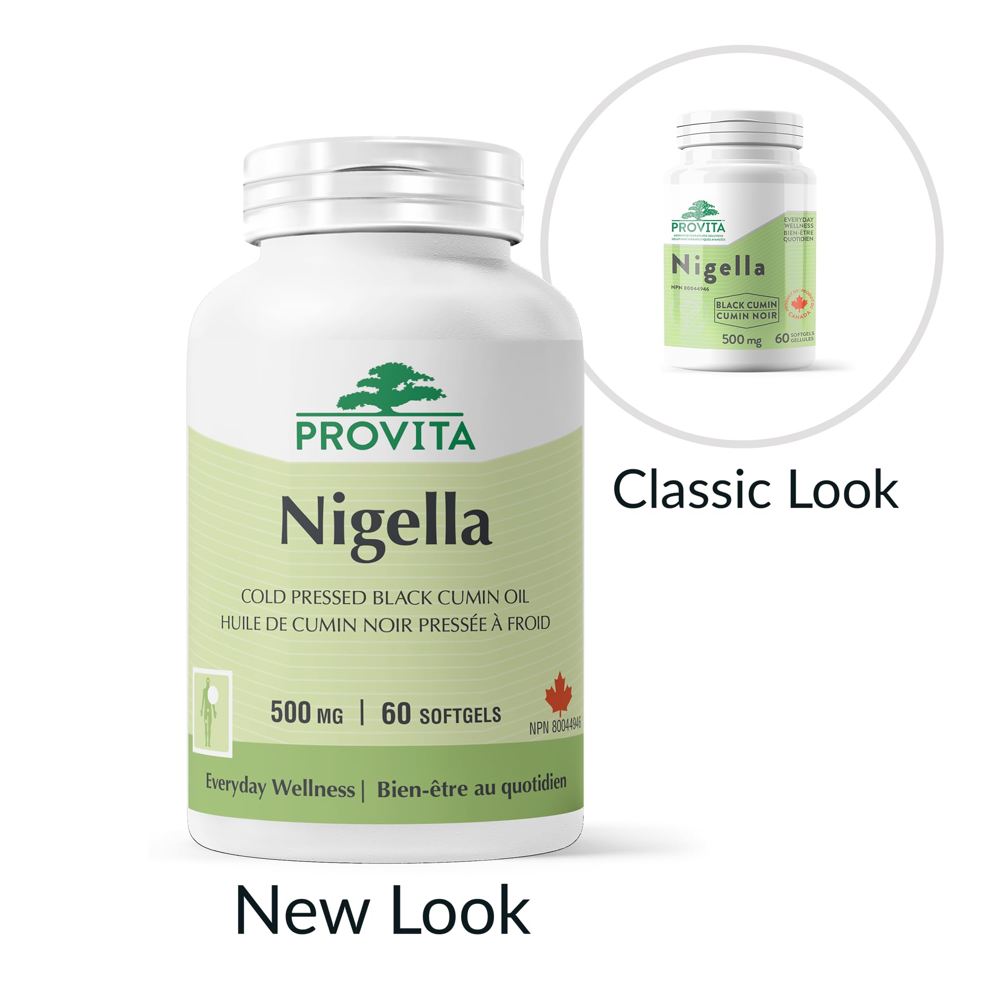 Huile de Nigelle (cumin noir) par Provita Nutrition (Fabriqué au Canada) 60 capsules molles