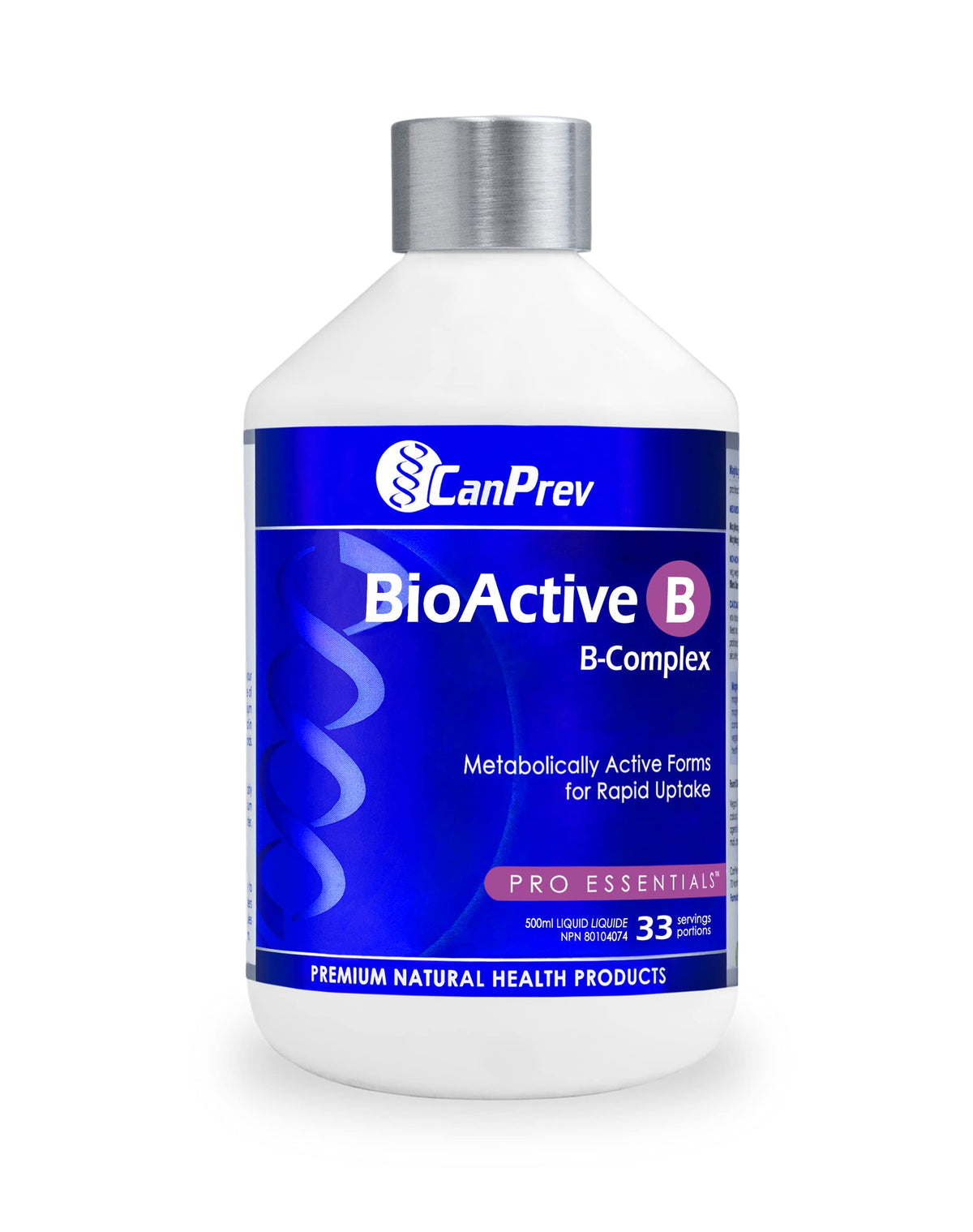 CanPrev BioActive B Complex Liquid, Blueberry, B12, 500 ml, 33 Servings